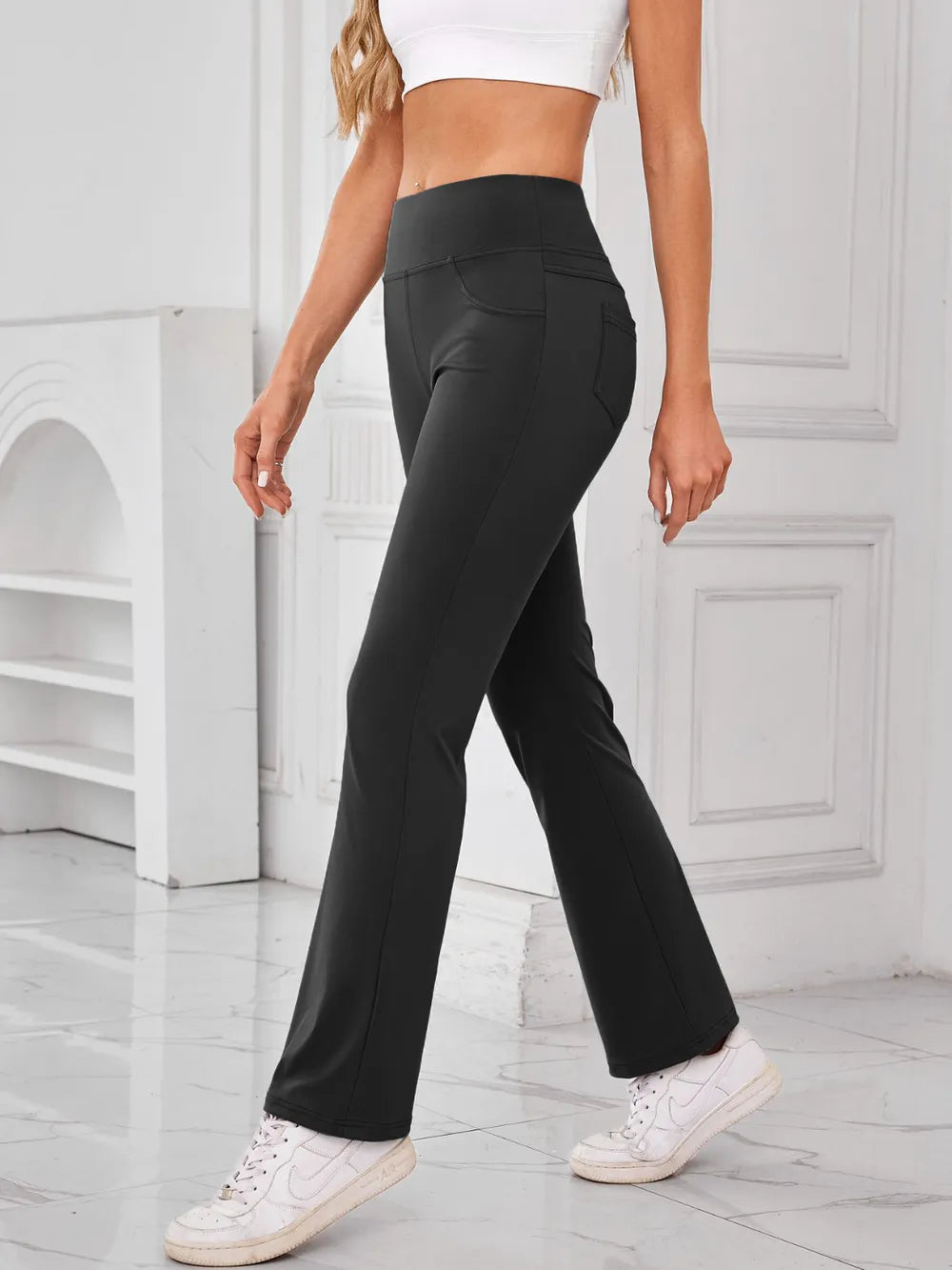 High Waist Active Pants with Pockets