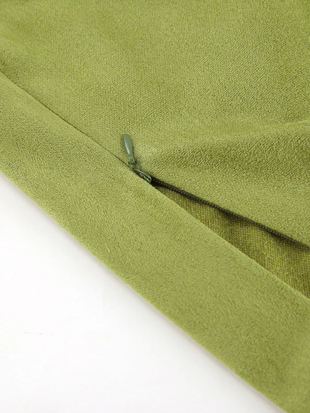 Slit Midi Skirt in Matcha Green