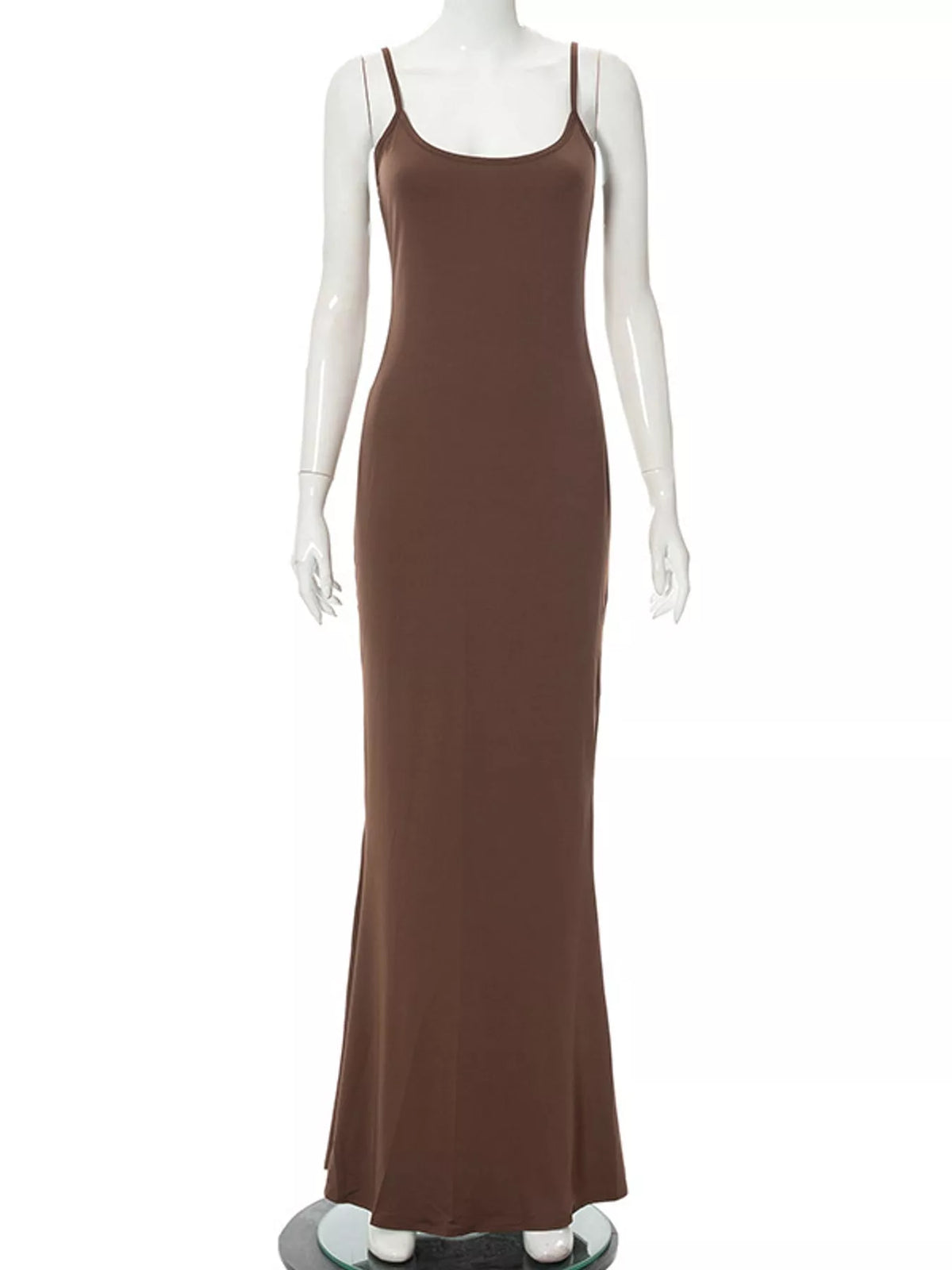 Backless Bodycon Spaghetti Strap Maxi Dress