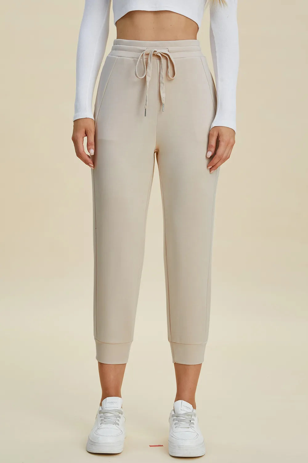 Basic Bae Air Scuba High Waist Cropped Pants