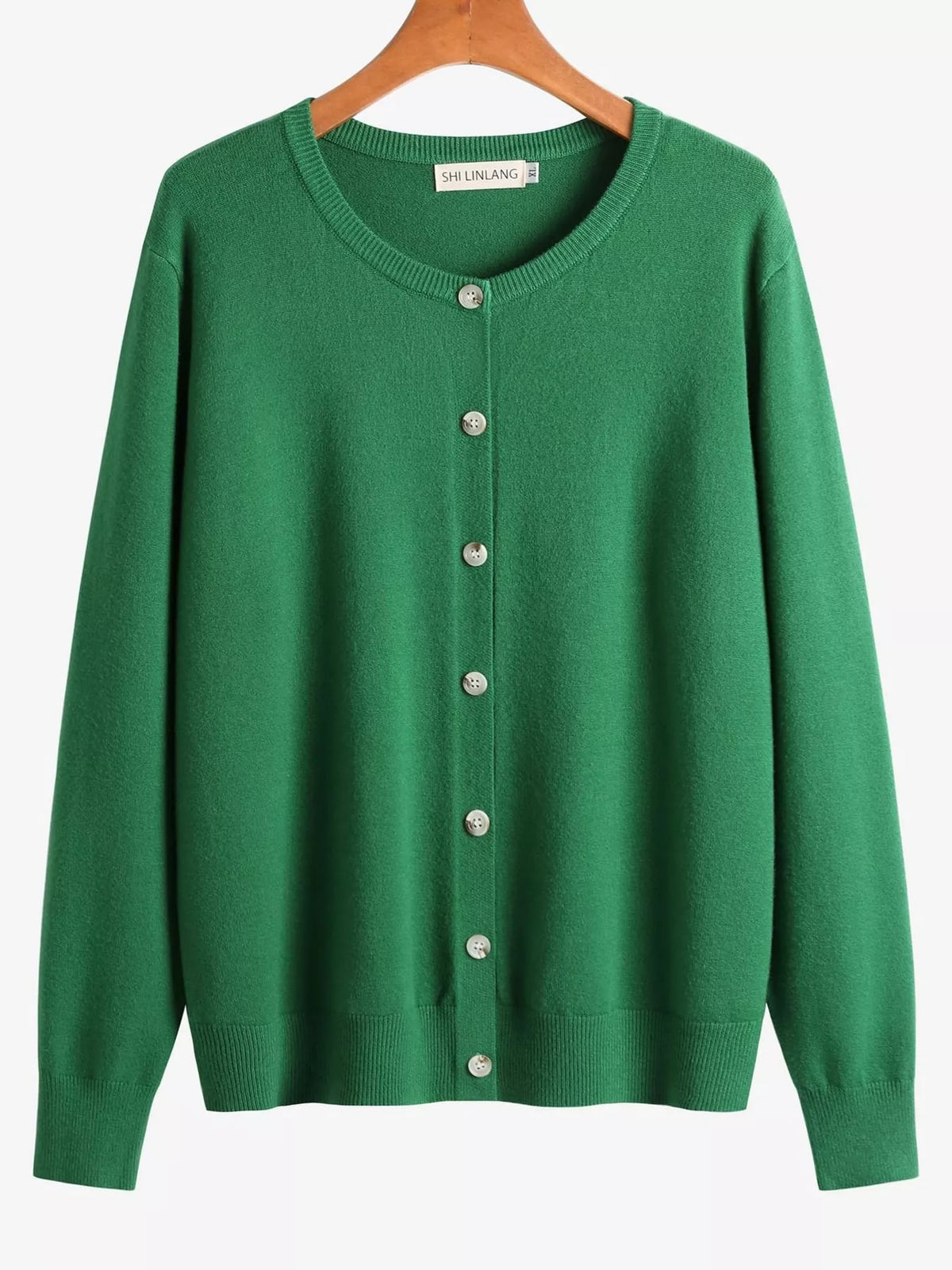 Button-Down Ribbed Knit Cardigan