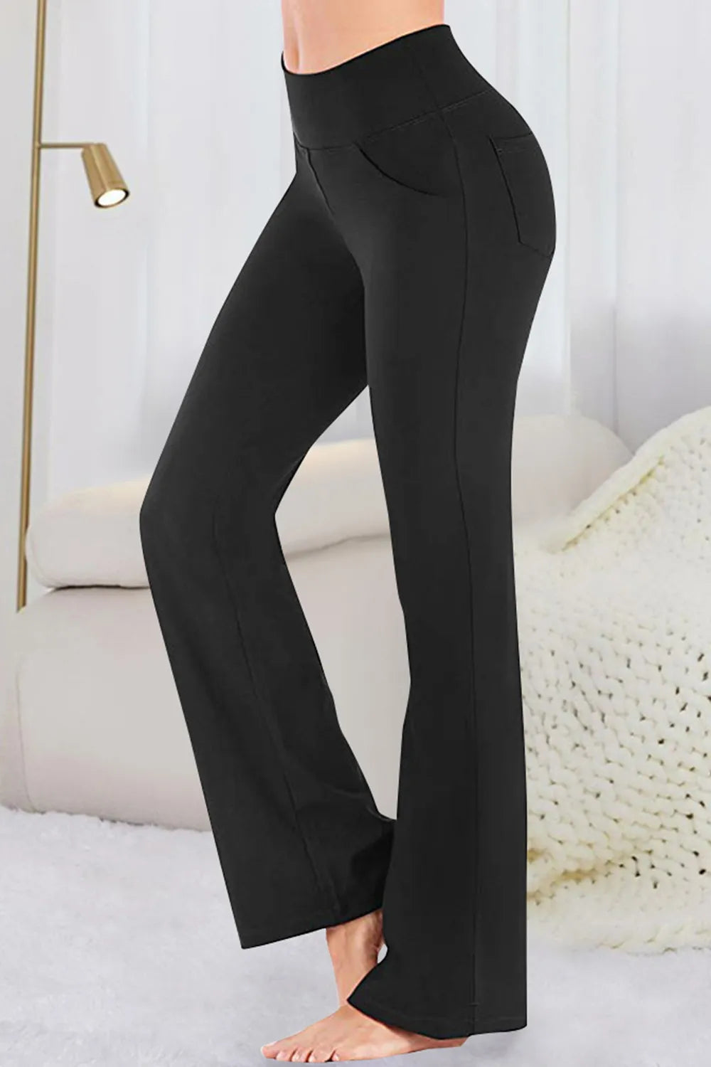 Pocketed High-Waist Active Pants