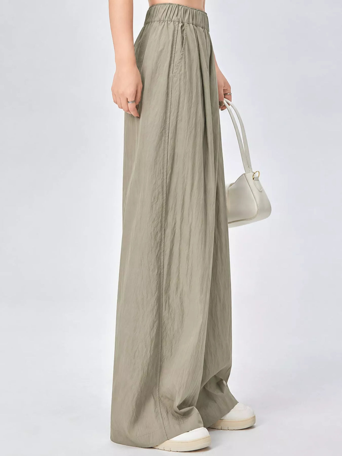 High-Waisted Loose Fit Wide-Leg Pants