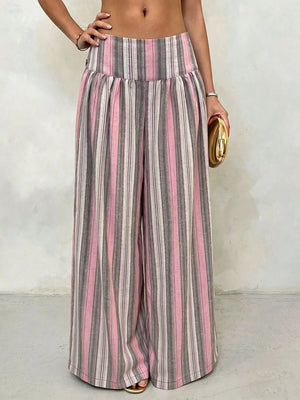 Gray Pink Stripes