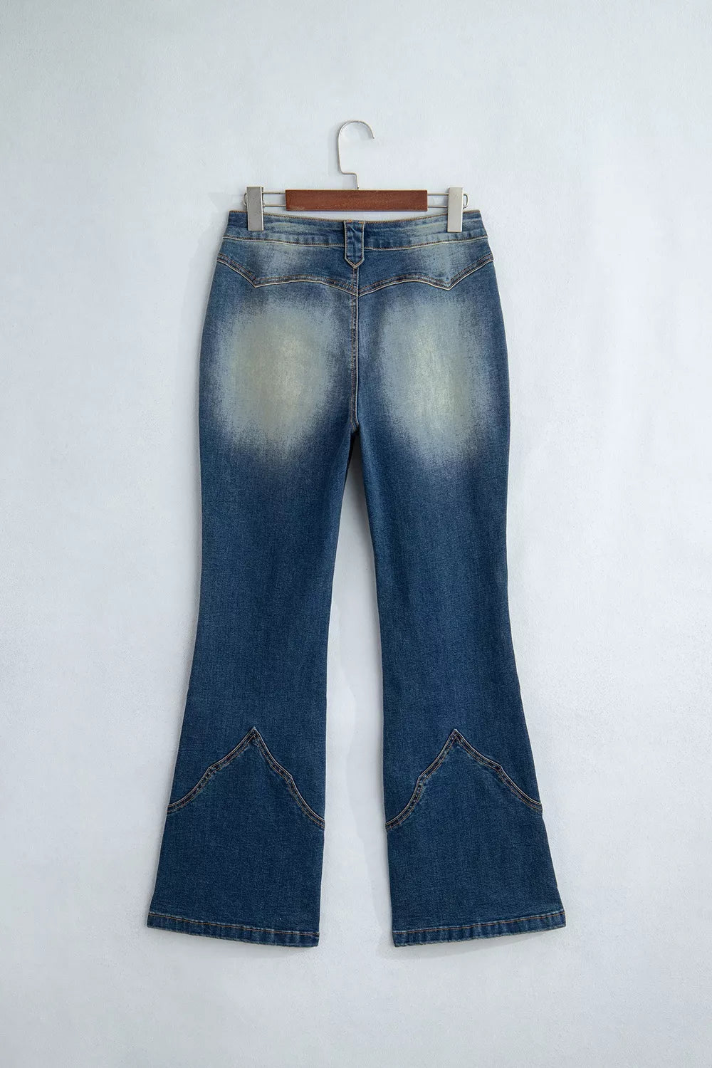 Flare Leg Jeans with Pocket Detail in Medium