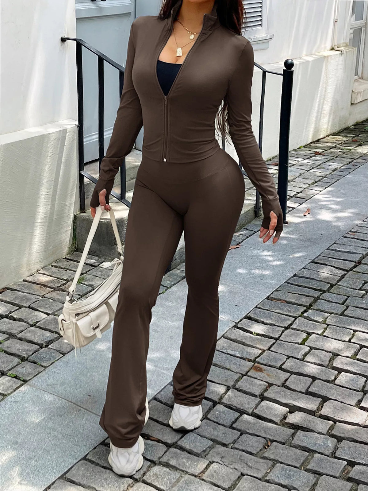Zip-Up Active Set with Pants