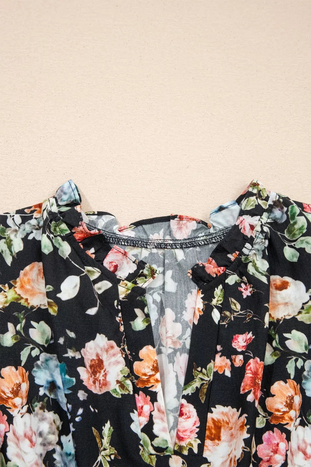Floral Print Tiered Smocked-Waist Maxi Dress