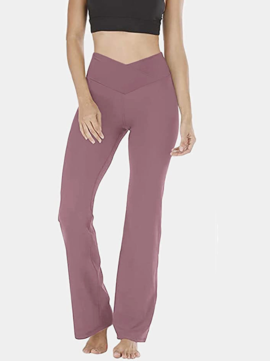 V-Waist Bootcut Pants