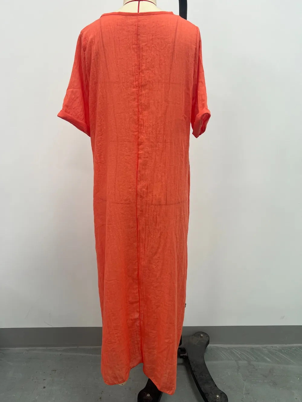 Plus Size V-Neck Midi Dress
