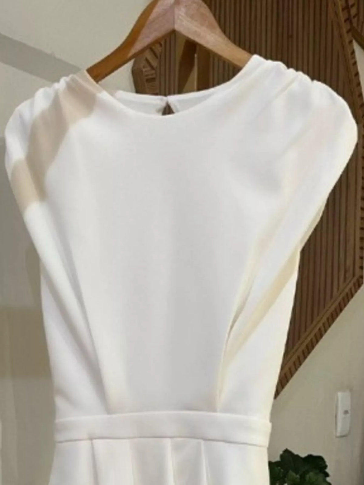 Asymmetrical Backless Pleated Dress