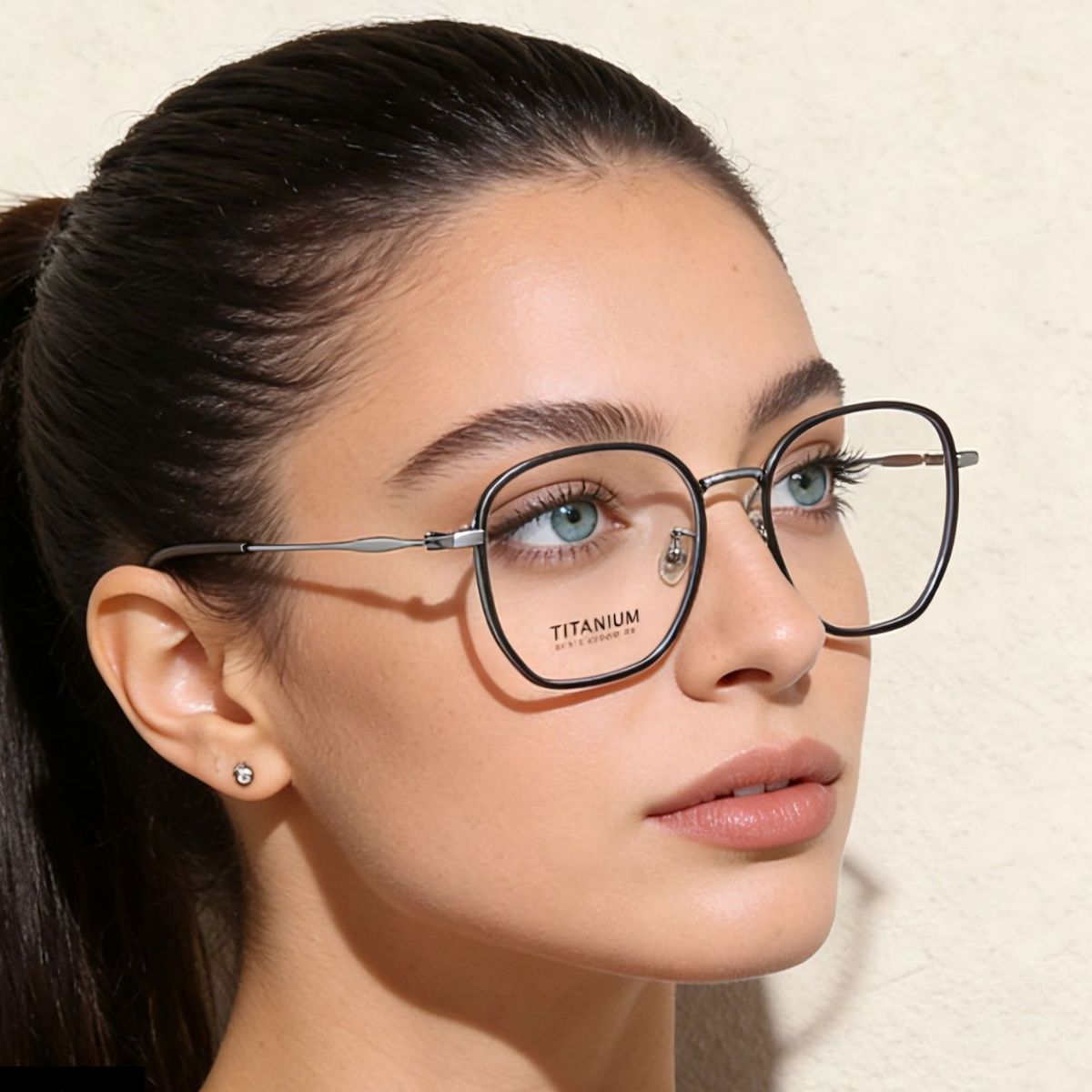 Ilussa Oversized Polygon Frames in black