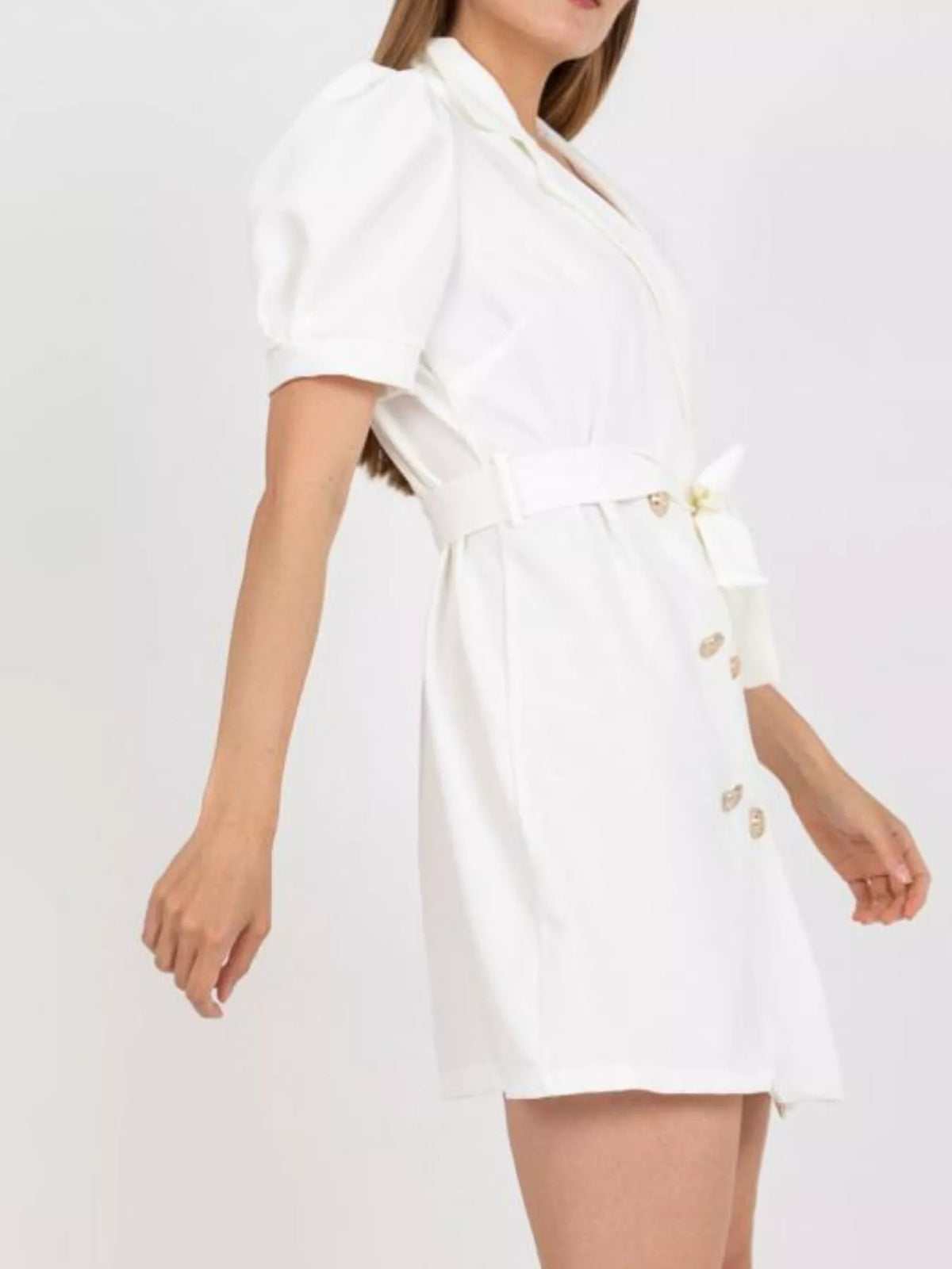 Blazer-Style Tie-Waist Mini Dress