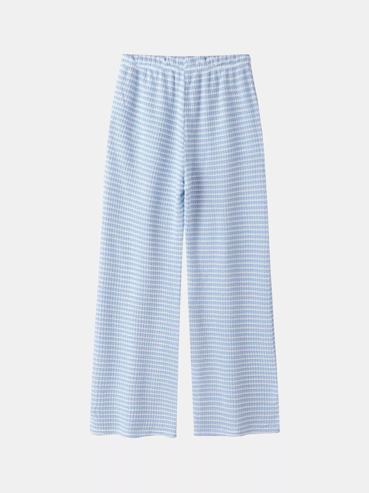 Wide Leg Drawstring Pants with Side Slit