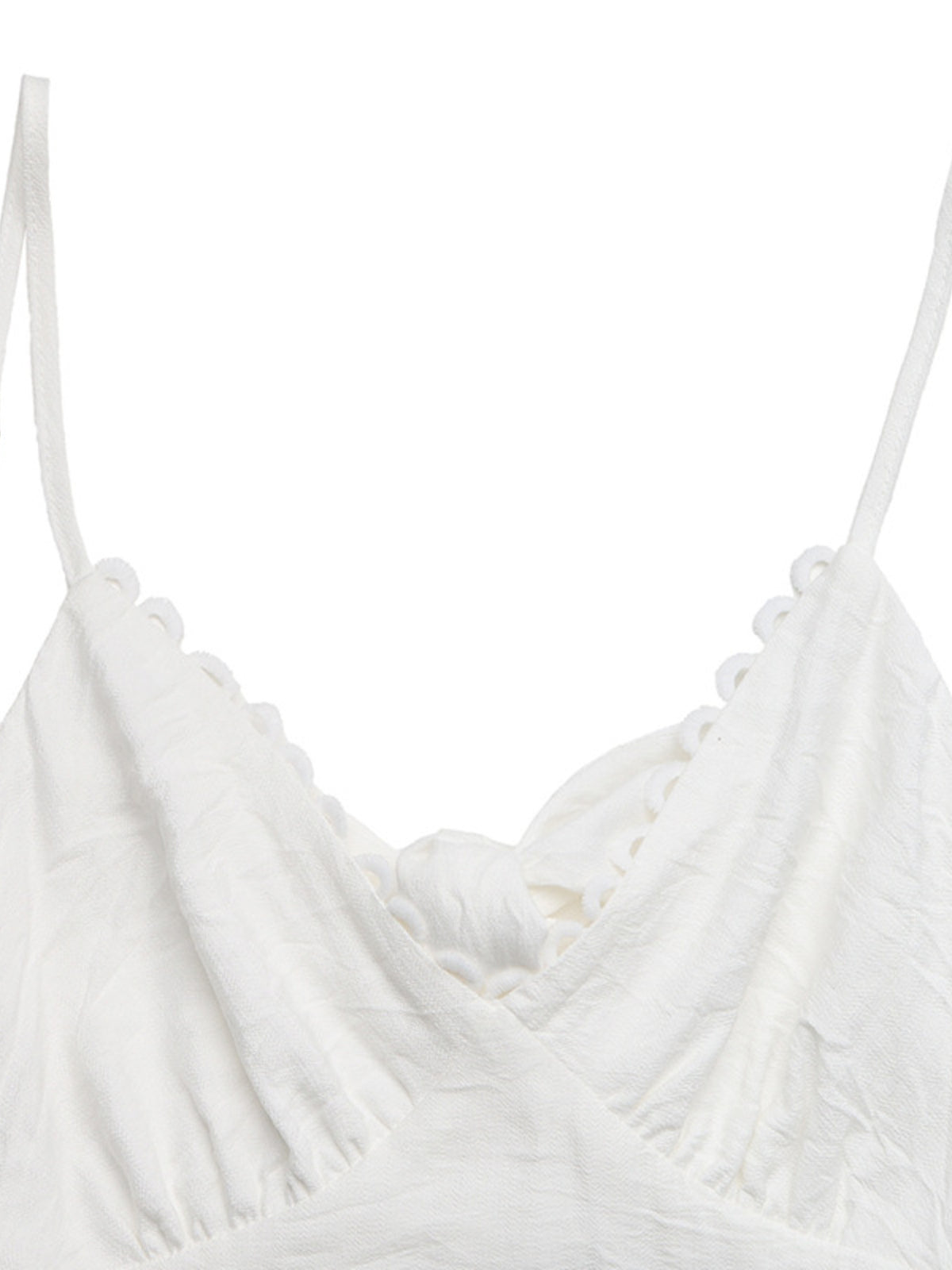 Lace Detail V-Neck Tiered Maxi Dress in Gray/White