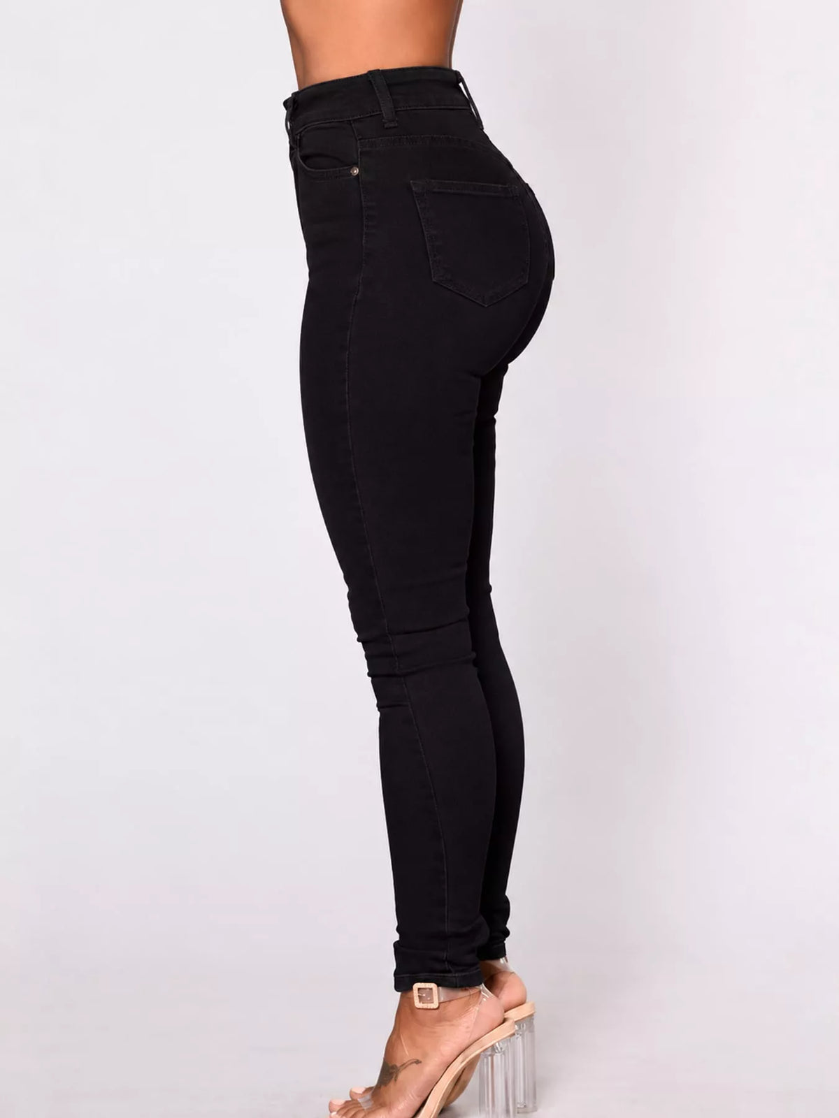 High-Waisted Skinny Jeans