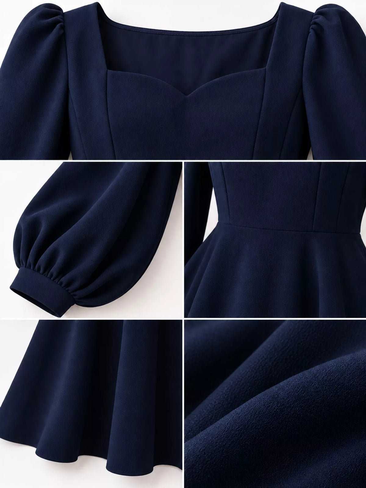 Long Sleeve A-Line Midi Dress