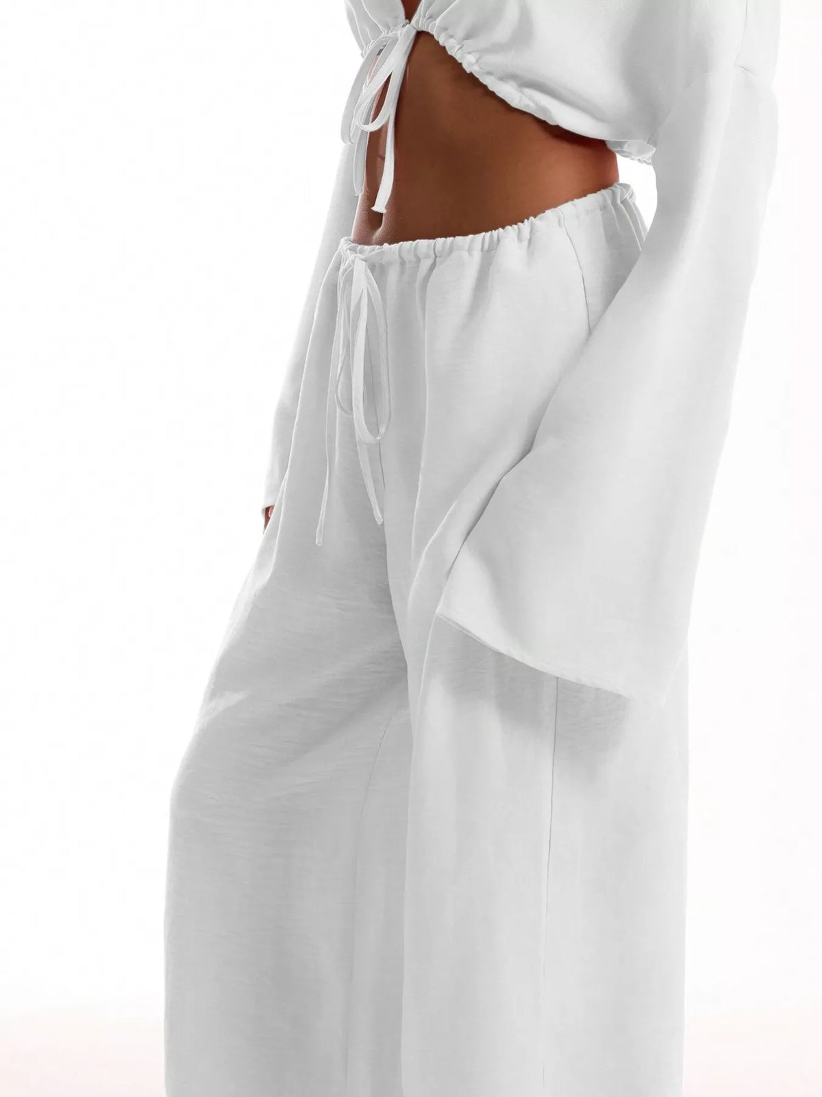 Essential Wide Leg Drawstring Pants