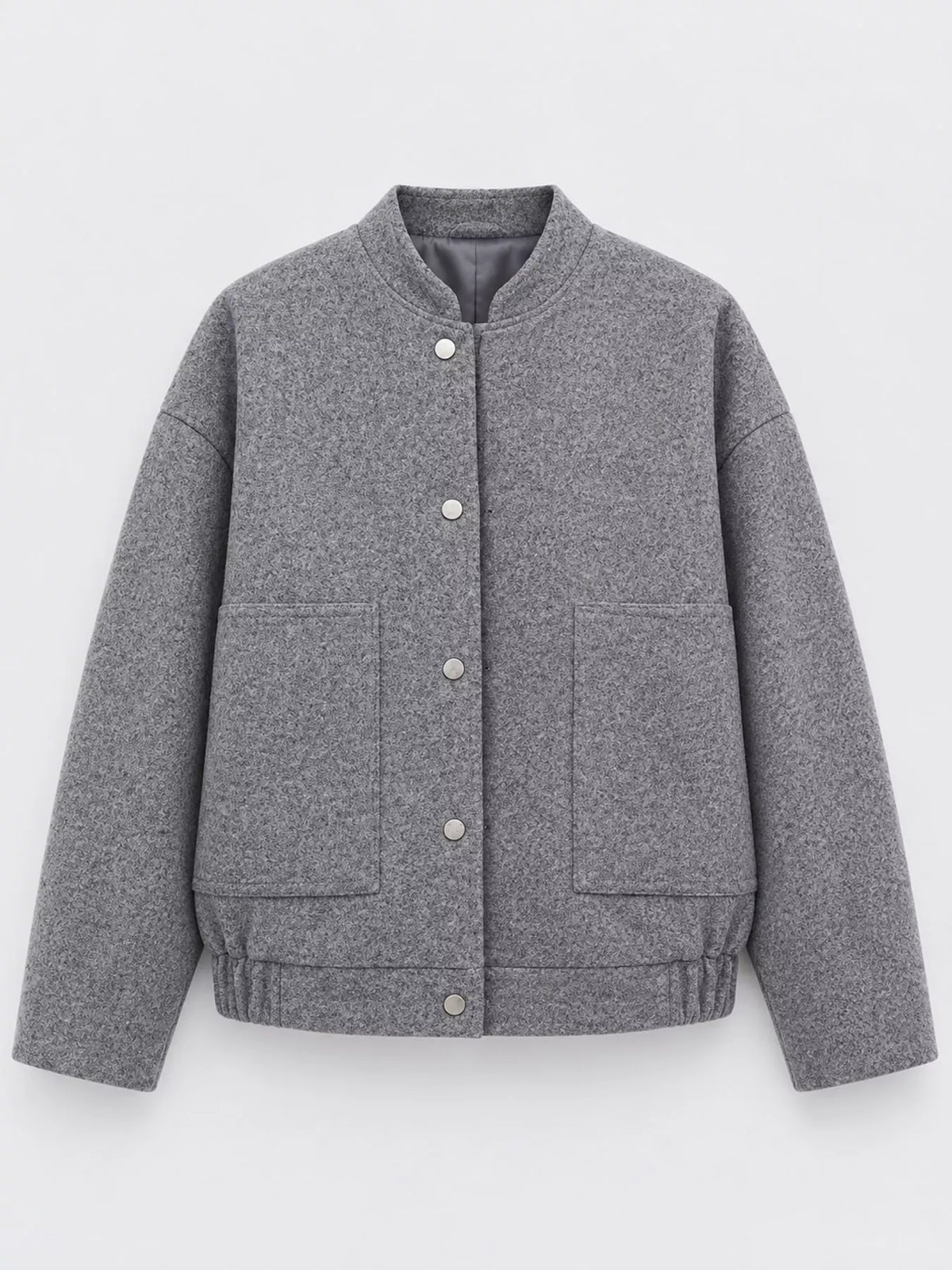 Snap-Button Bomber Jacket by Prisca