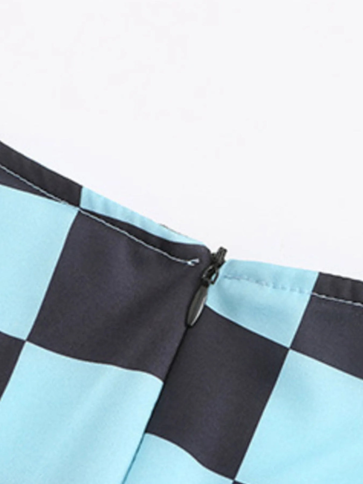 Checkered Tiered Mini Dress by ArtisticExpression