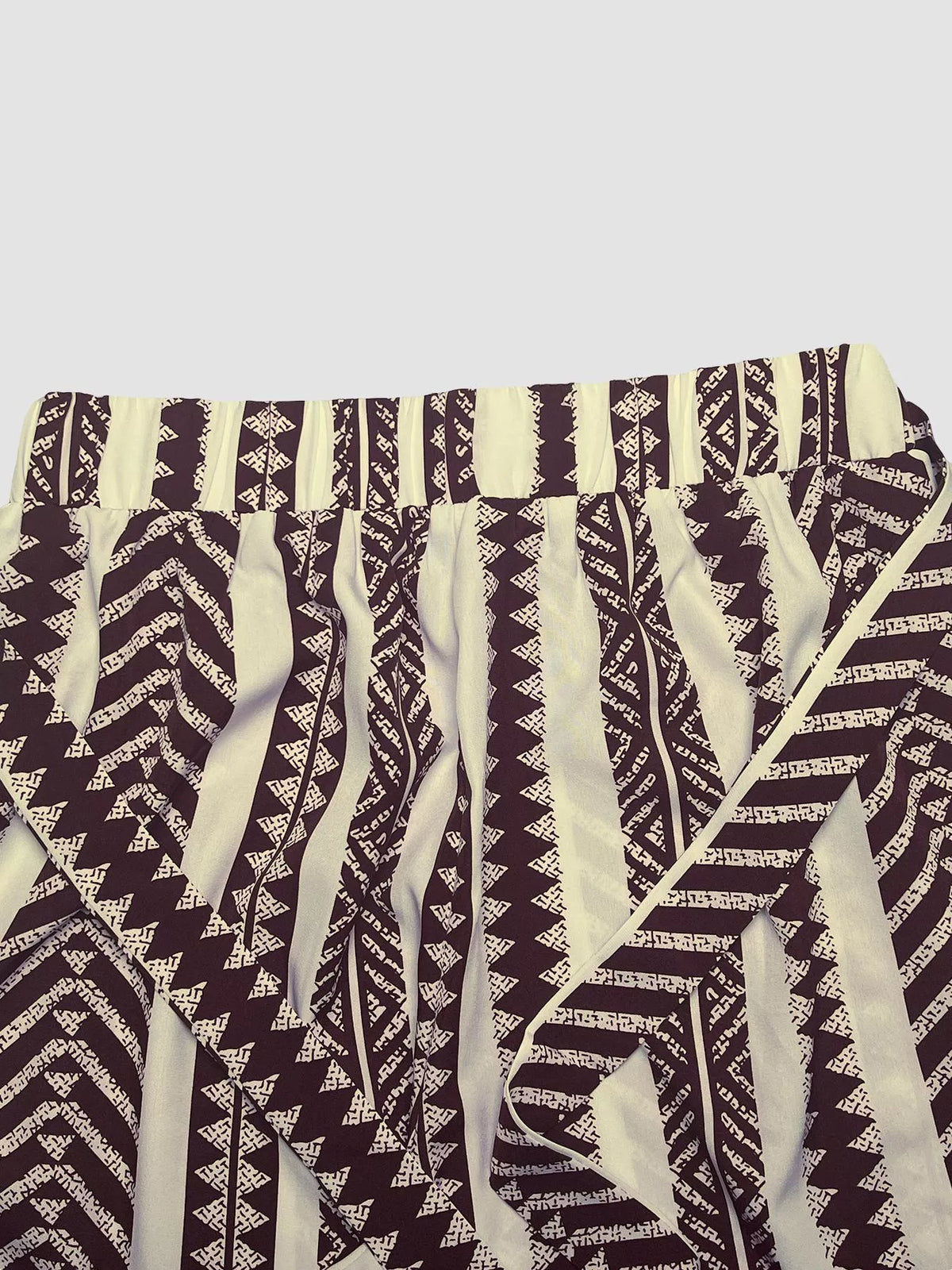 Boho Print Wide-Leg Pants