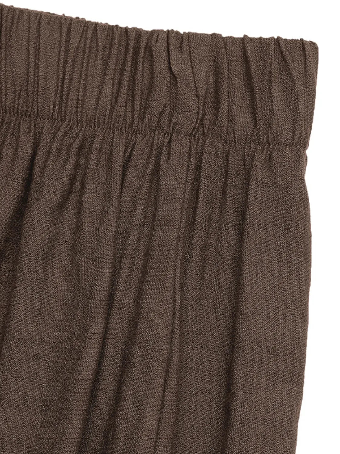 Wide Leg Pants in Dark Brown