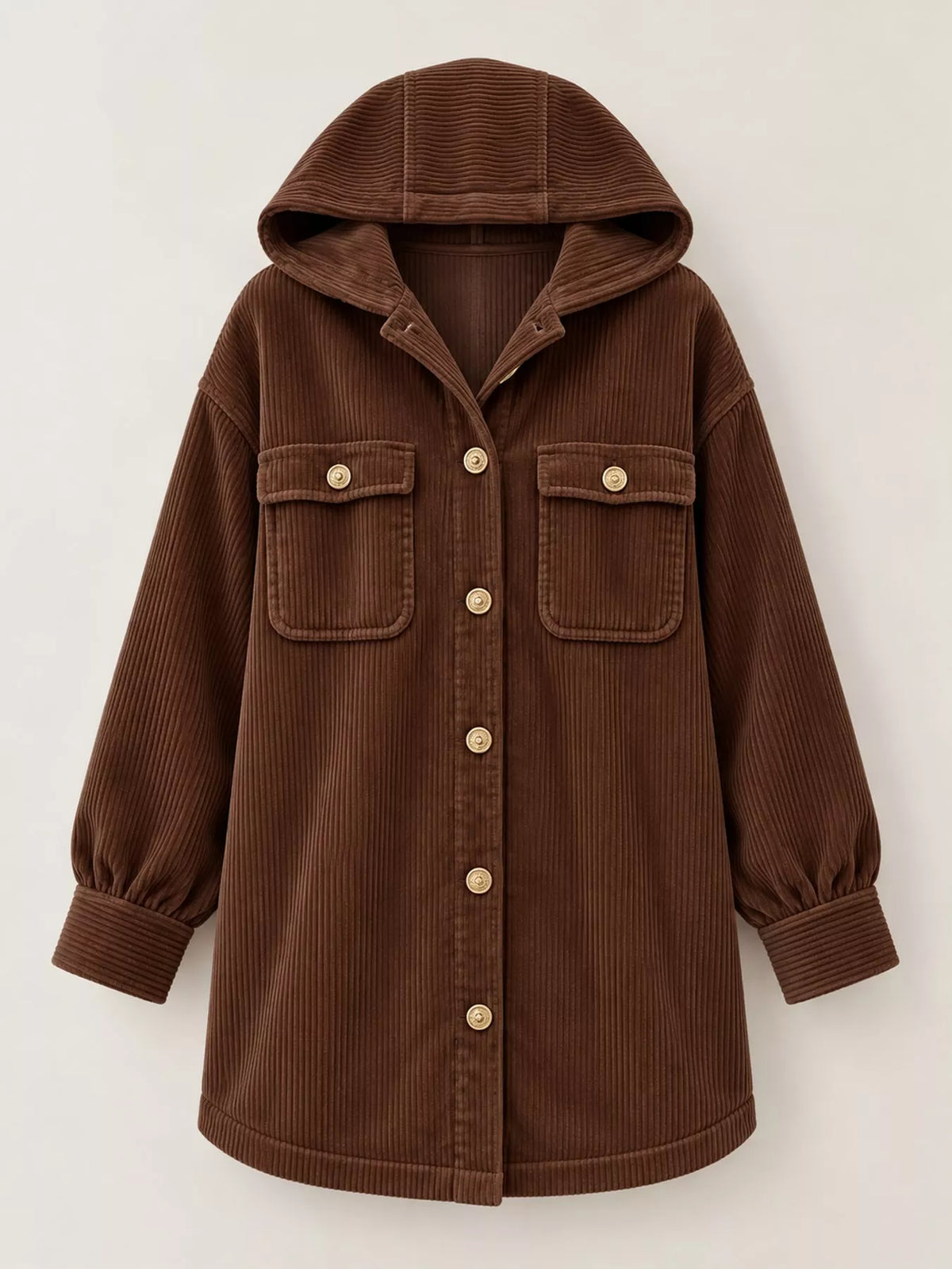 Corduroy Button-Down Jacket