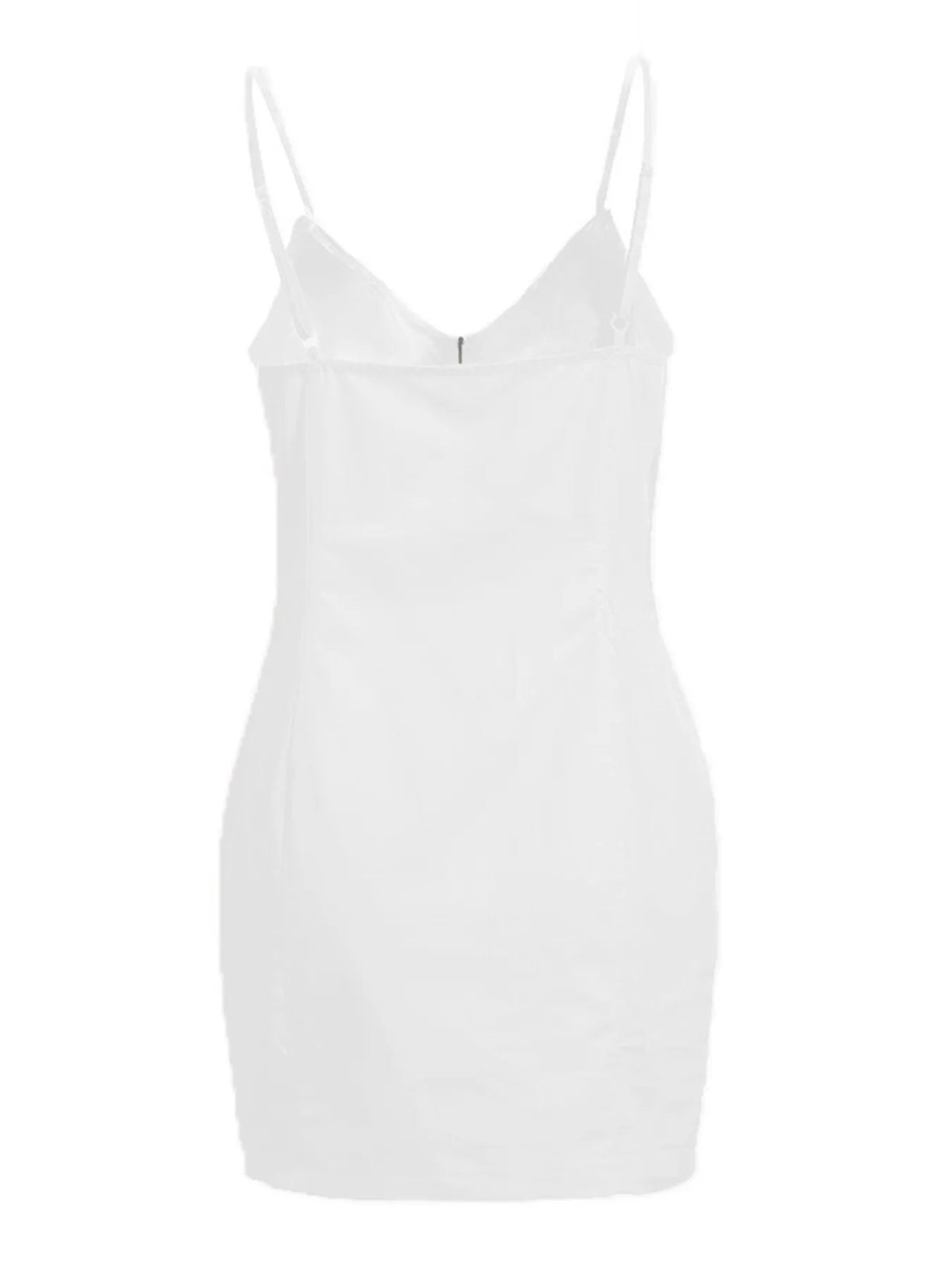 Zip-Front Bodycon Mini Dress
