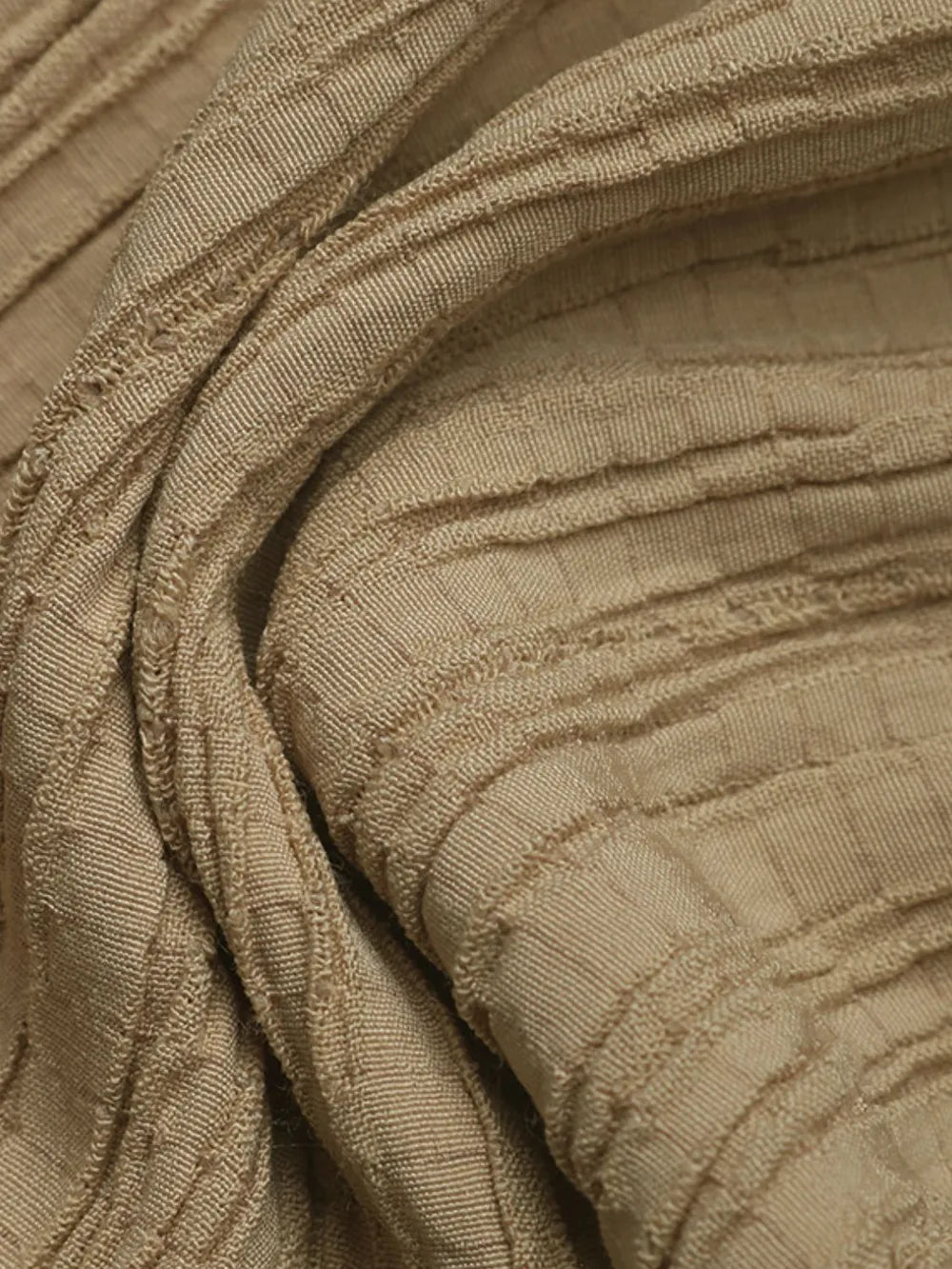 Textured High-Waist Joggers