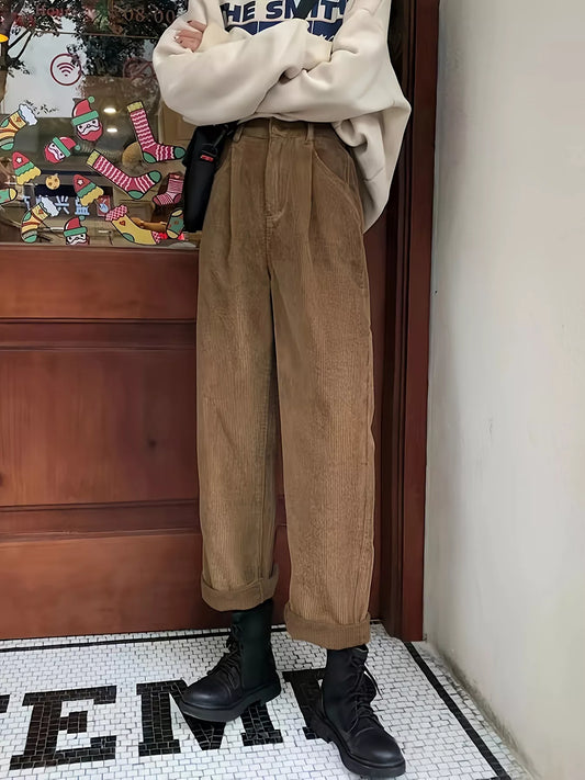 Corduroy Wide Leg Pants