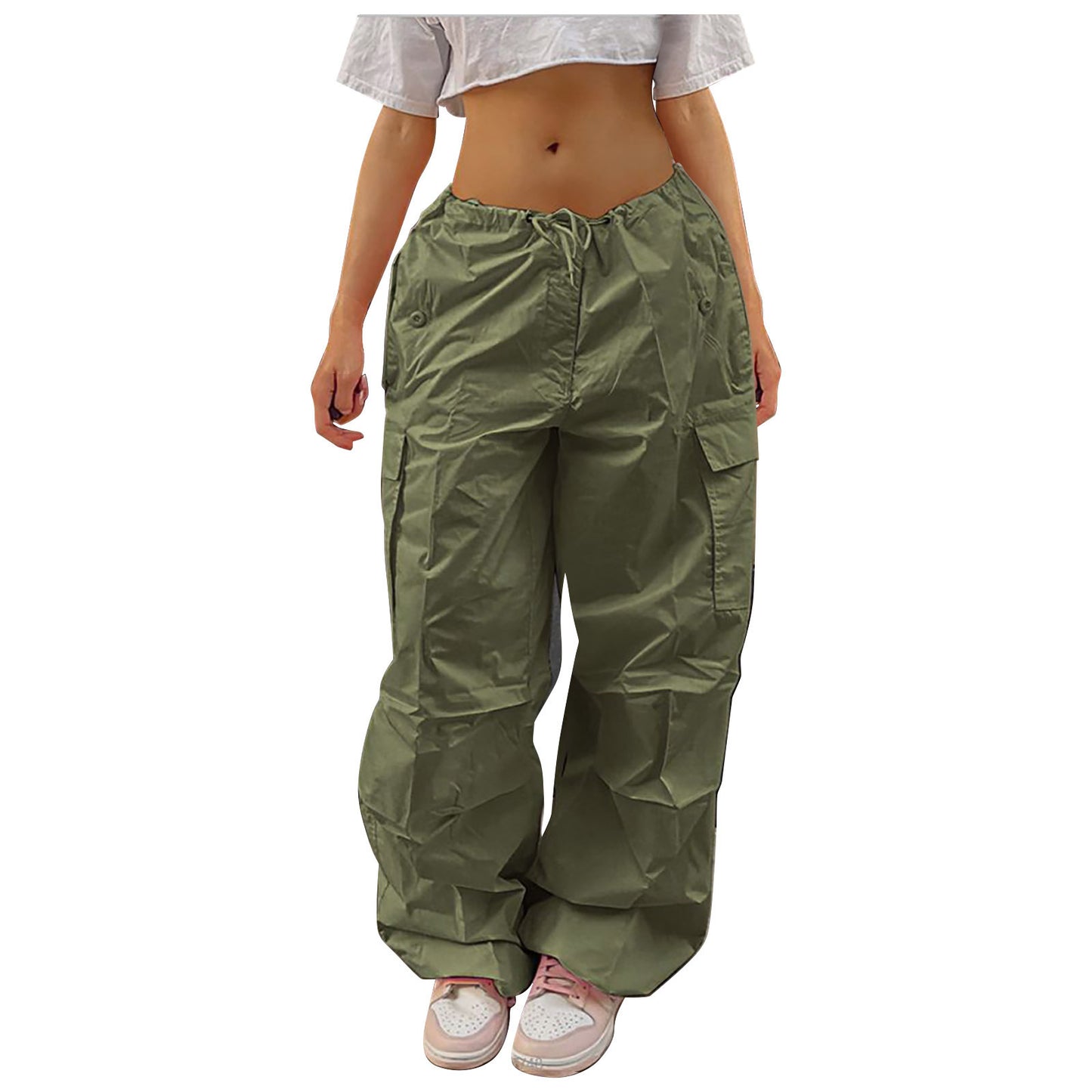 Drawstring Cargo Pants