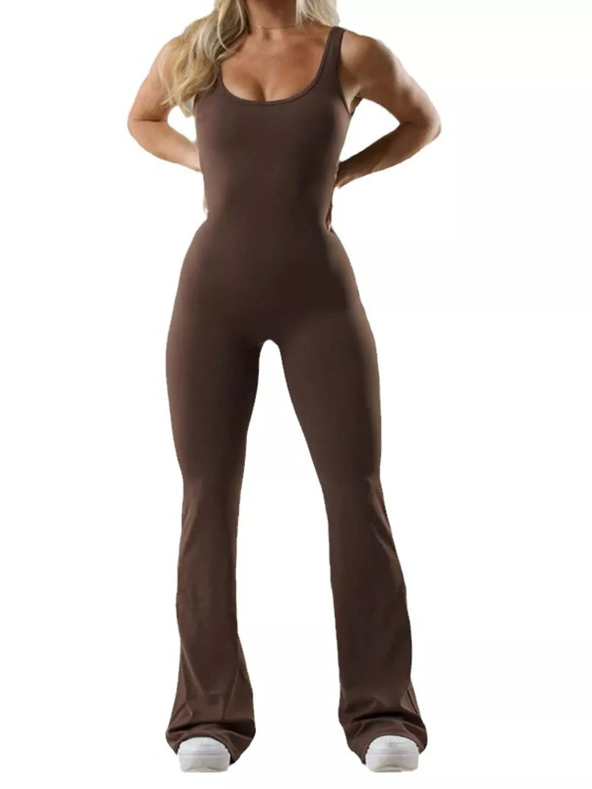 Seamless Flared Leg Active Jumpsuit