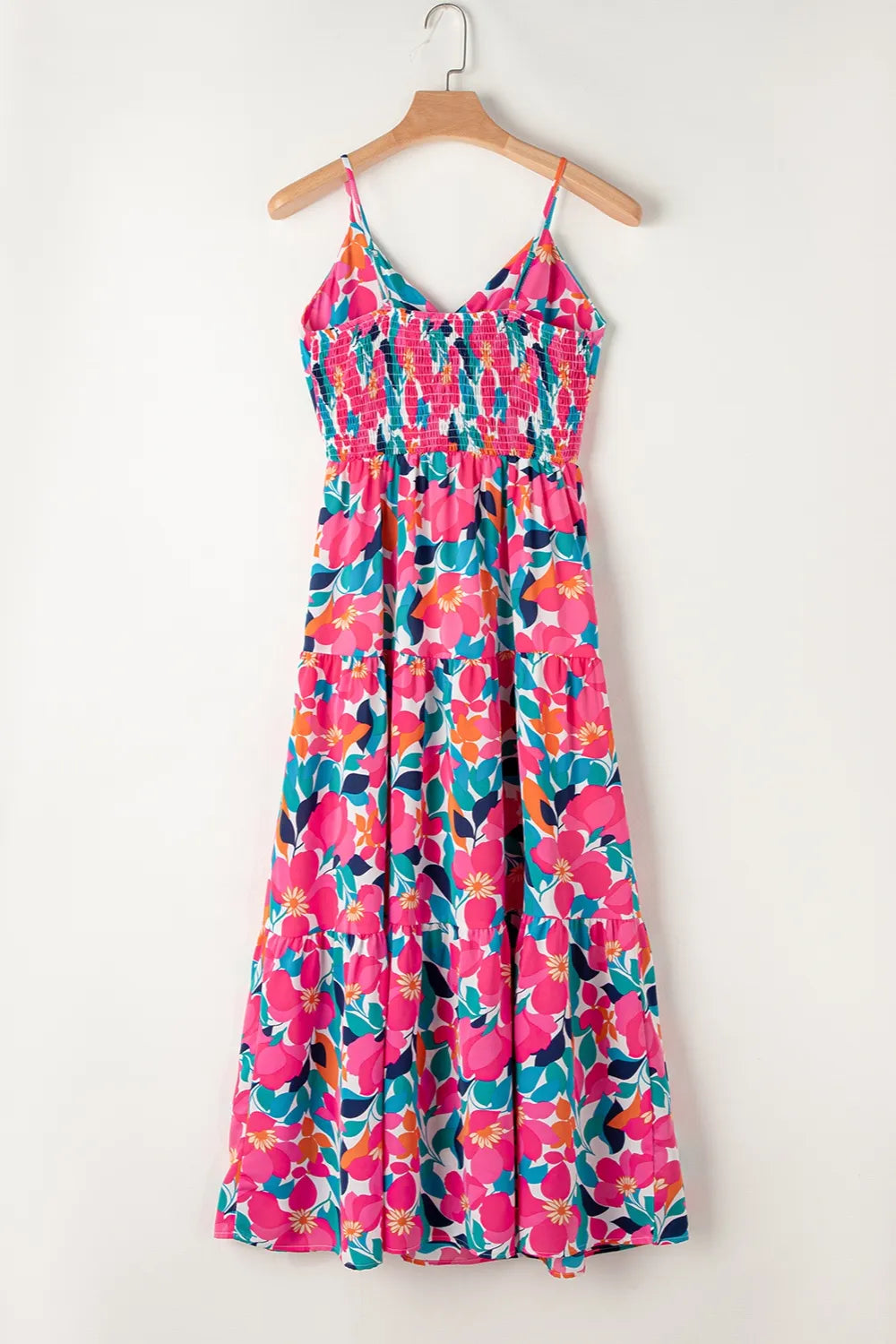 V-Neck Maxi Cami Dress in Floral Print