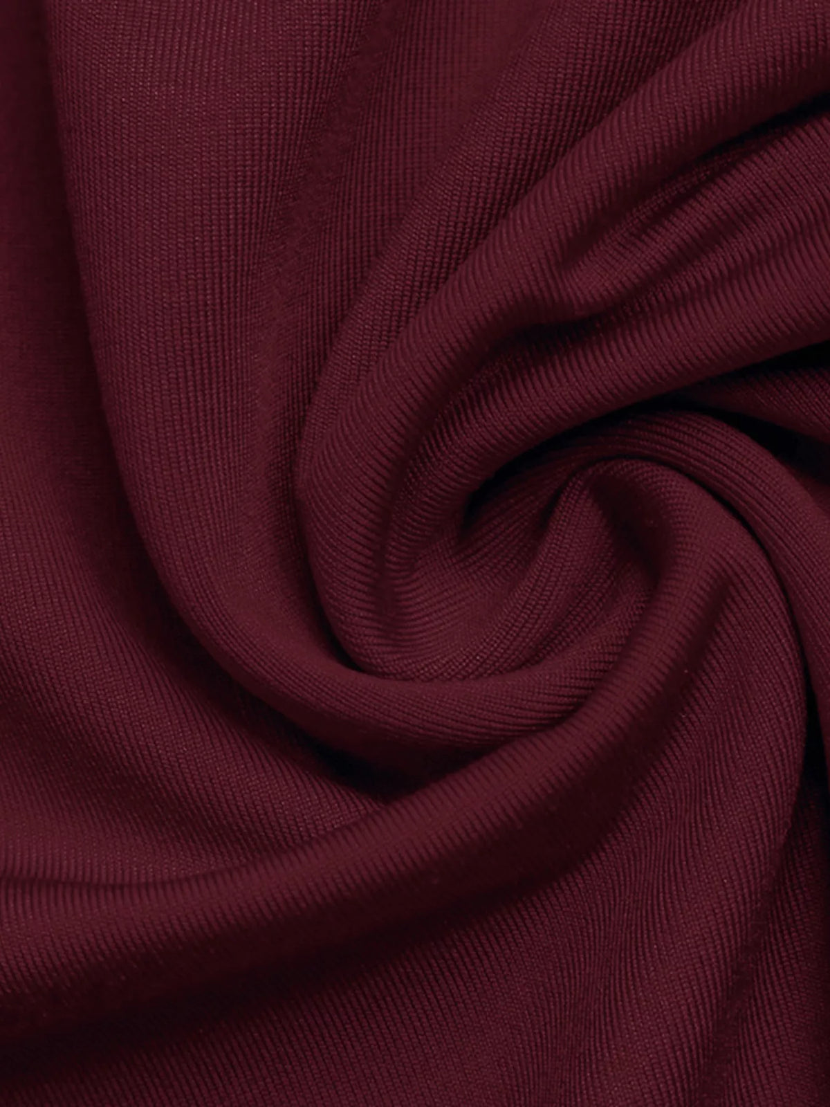 Sequin-Trim Bodycon Dress in Burgundy