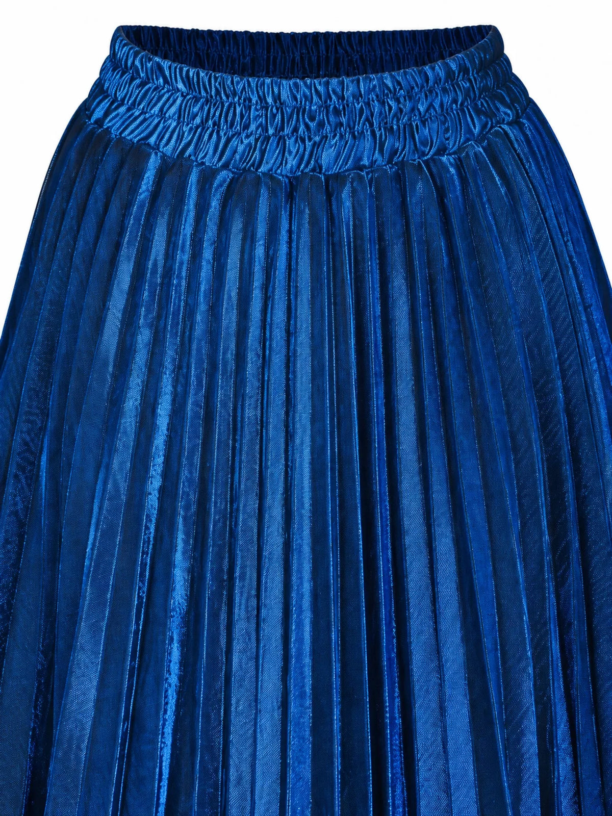 High-Waisted Pleated Maxi Skirt