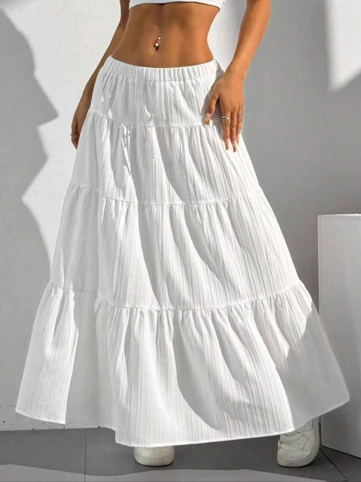 Tiered Maxi Skirt