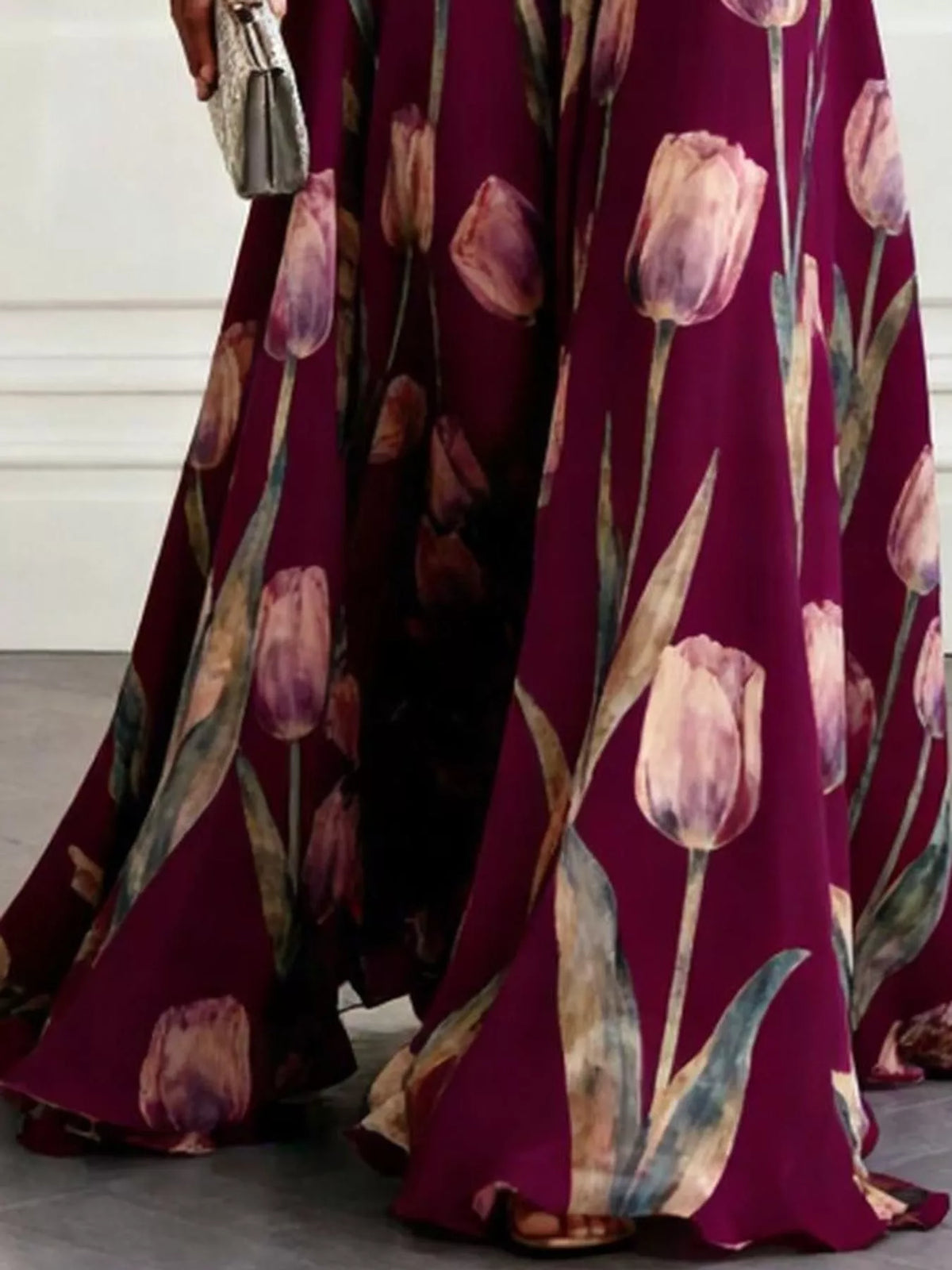 Plus Size Sleeveless Floral Maxi Dress