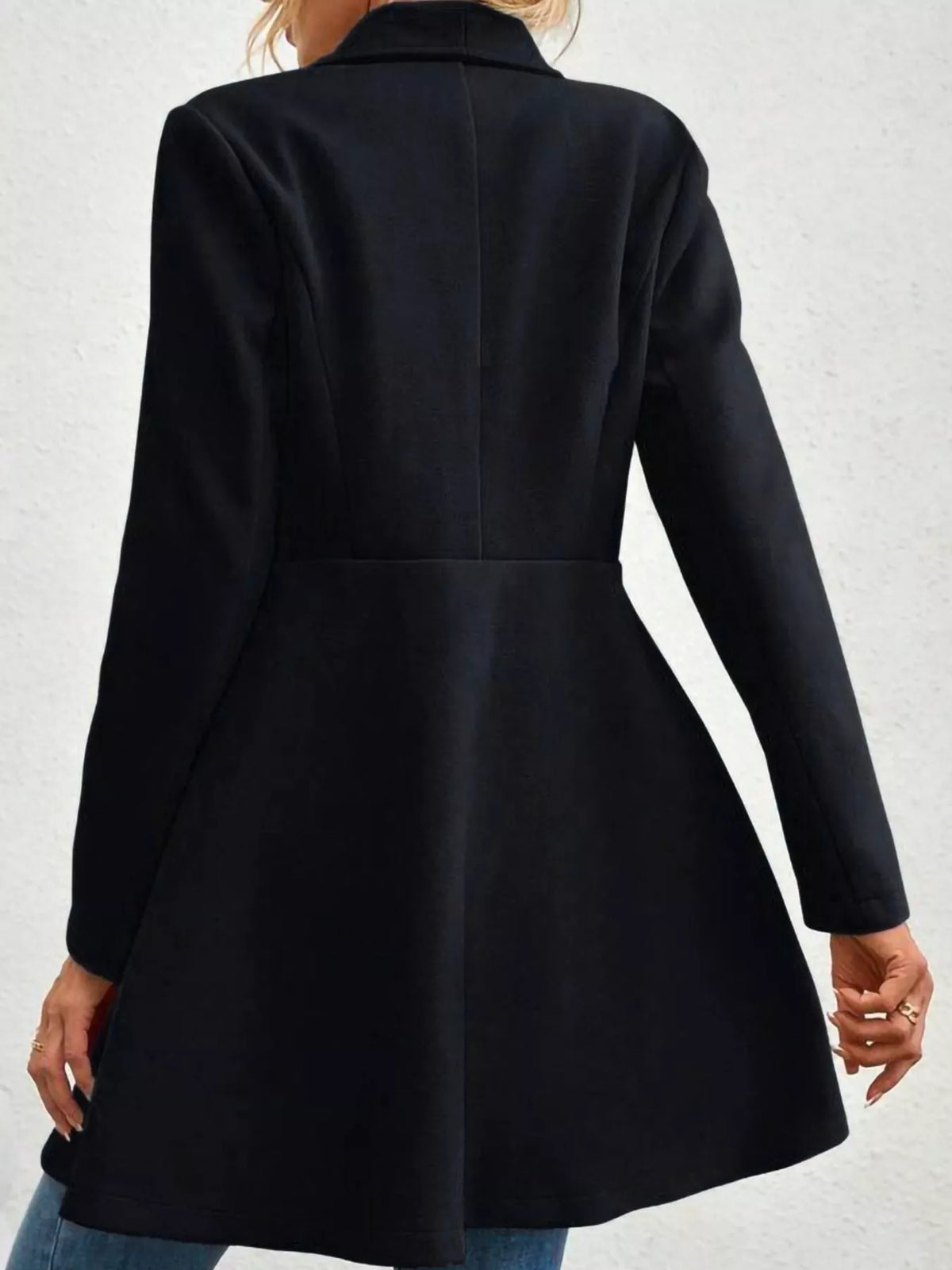 Double-Breasted Slim-Fit Coat