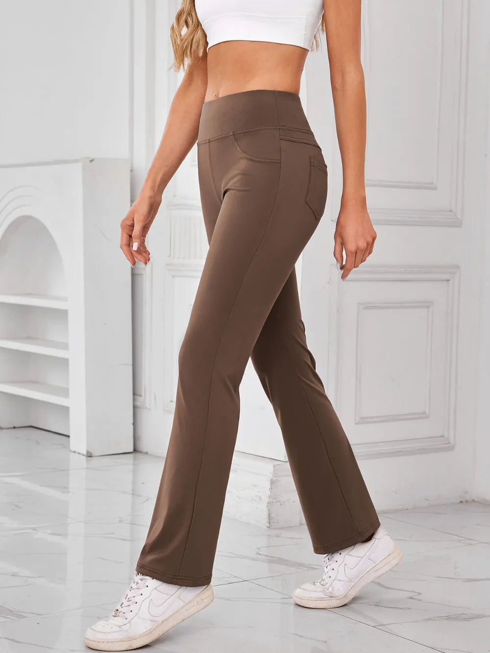 High Waist Active Pants with Pockets