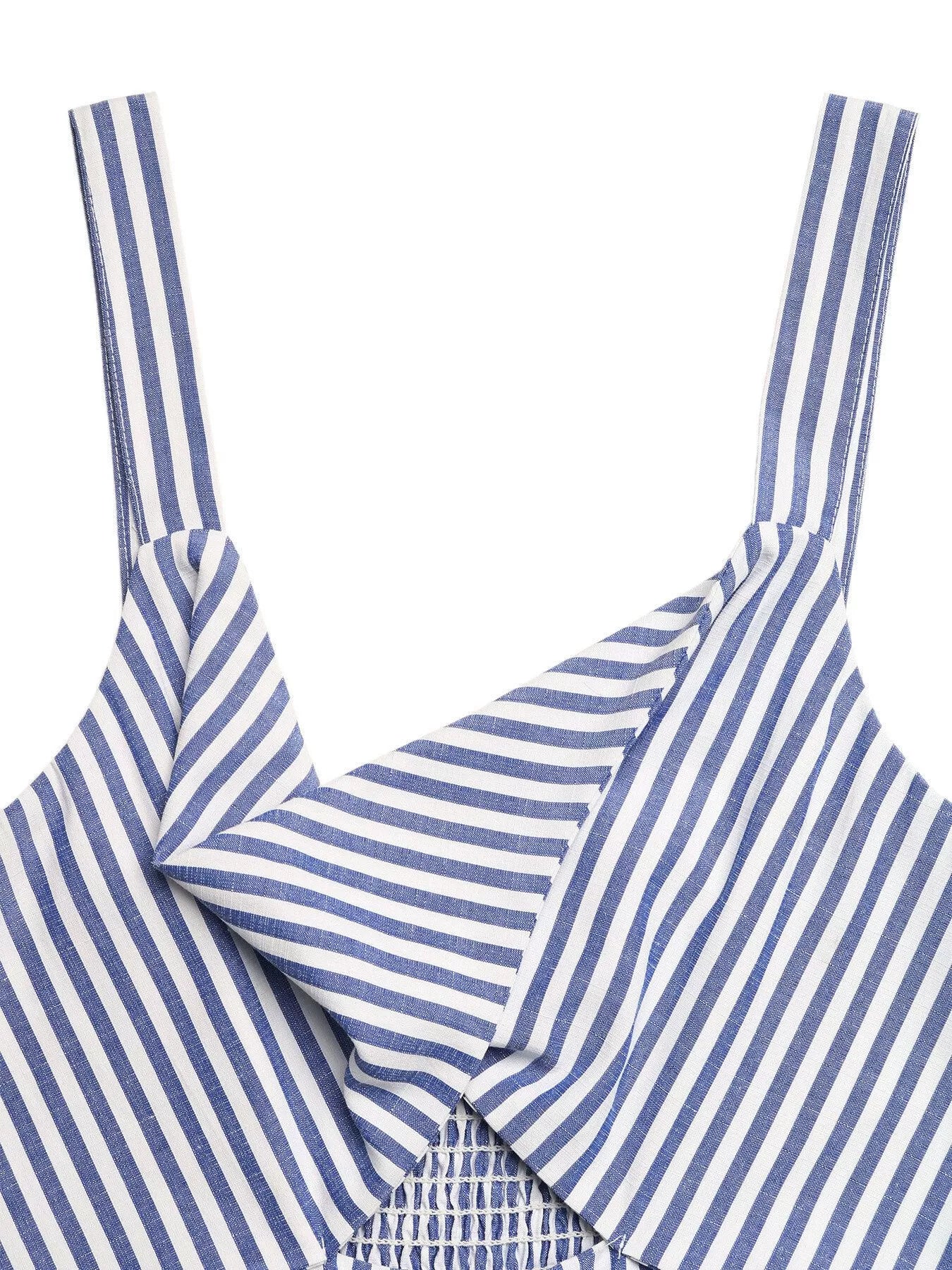 Cutout Knot-Front Wide Leg Jumpsuit in Gray