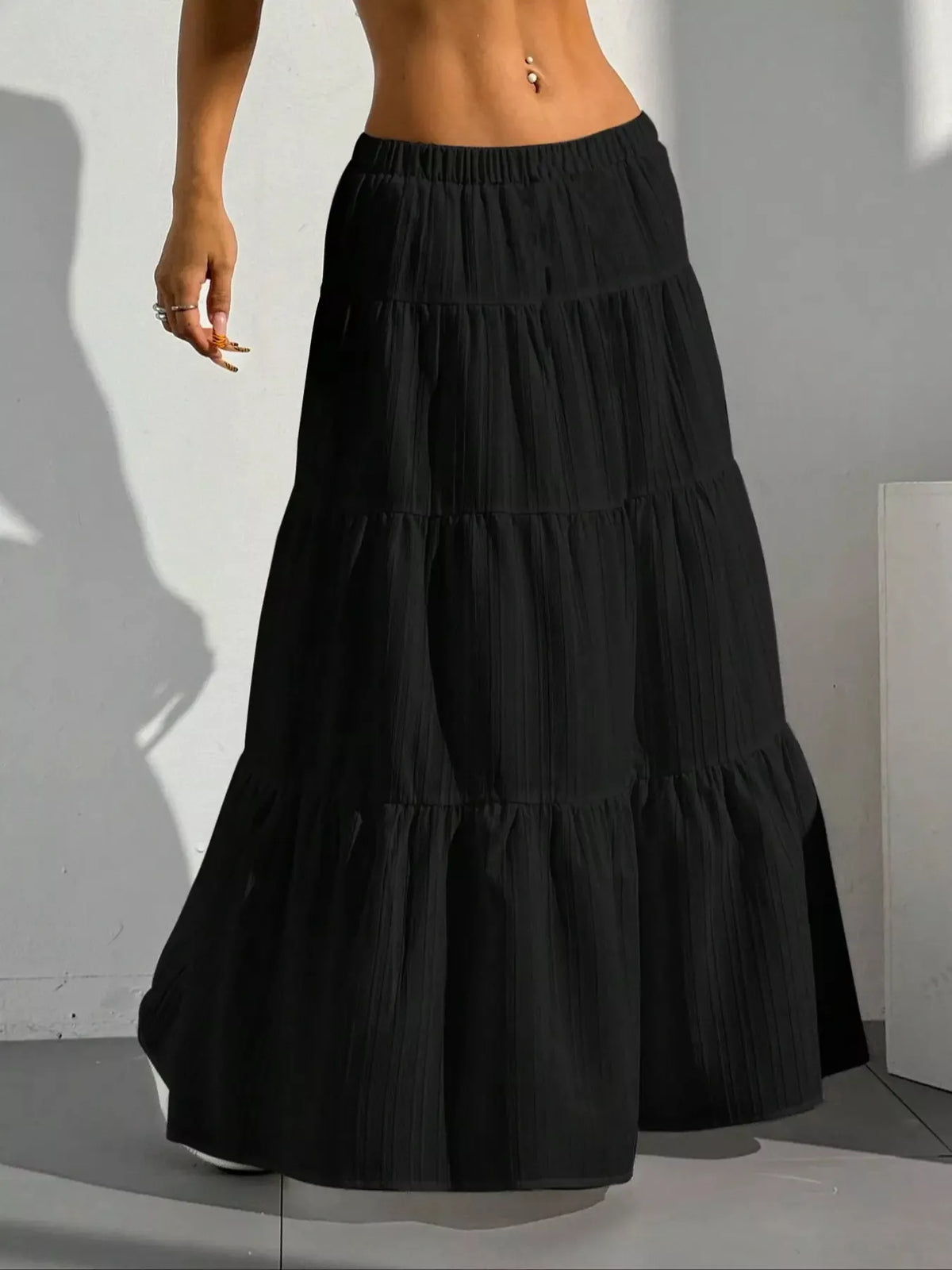 Tiered Maxi Skirt