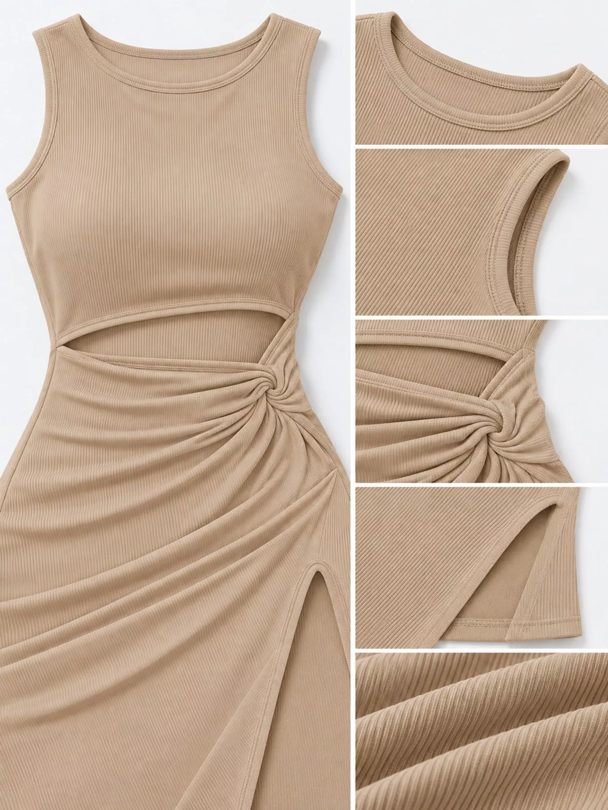 Cutout Ruched Bodycon Dress