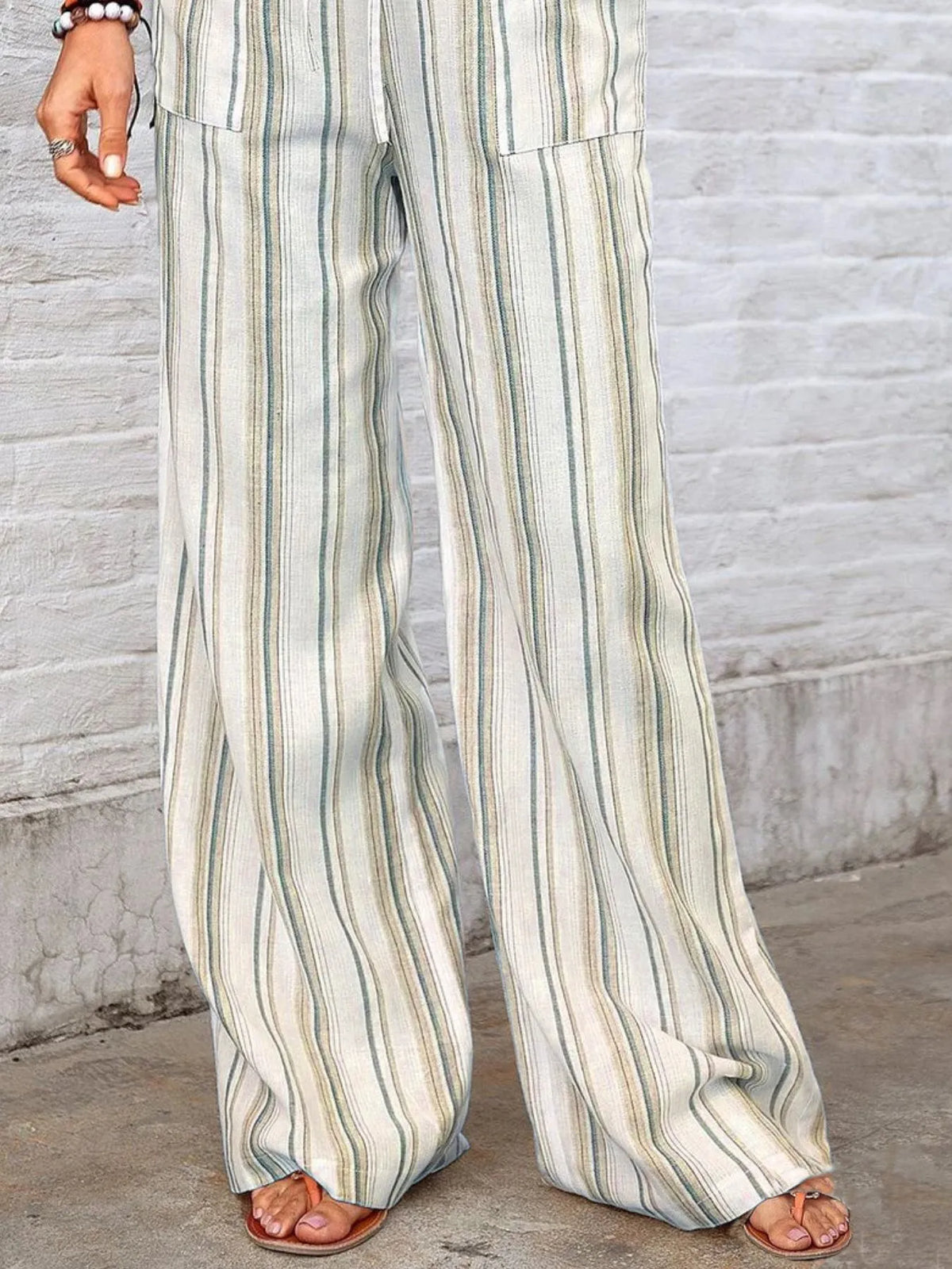 Striped Wide Leg Pants