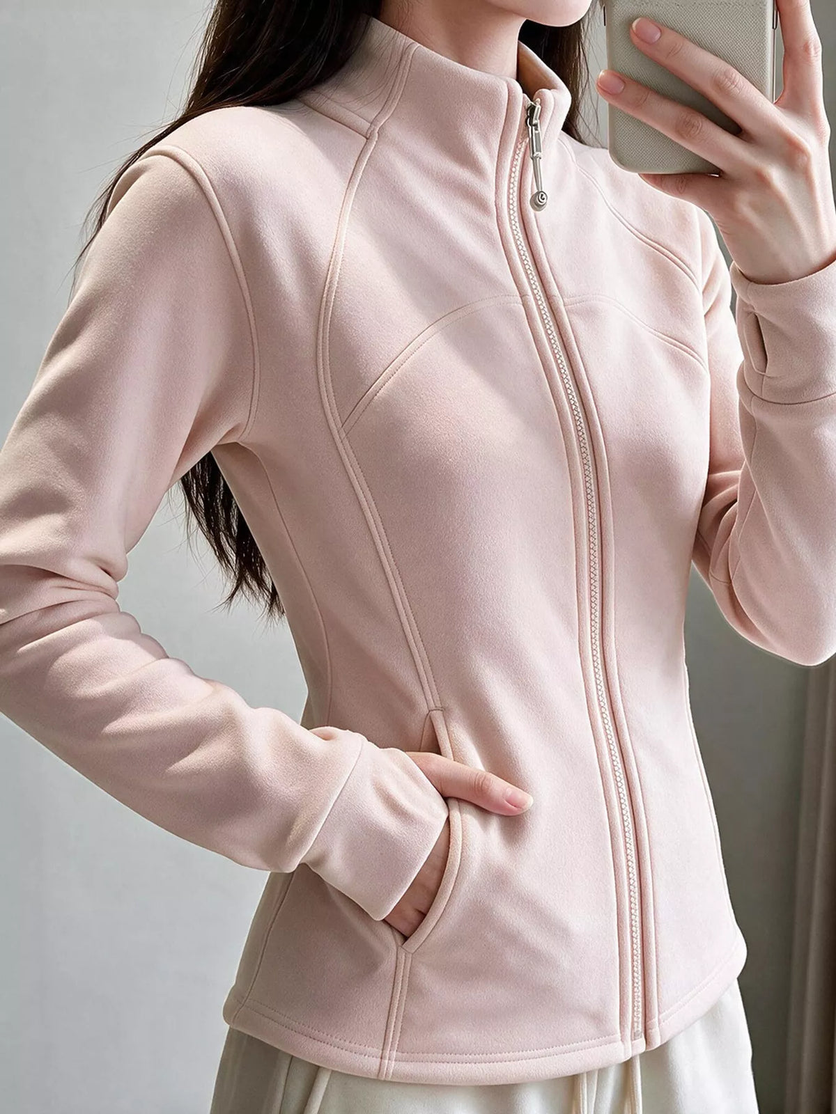 Slim-Fit Full-Zip Thermal Active Jacket