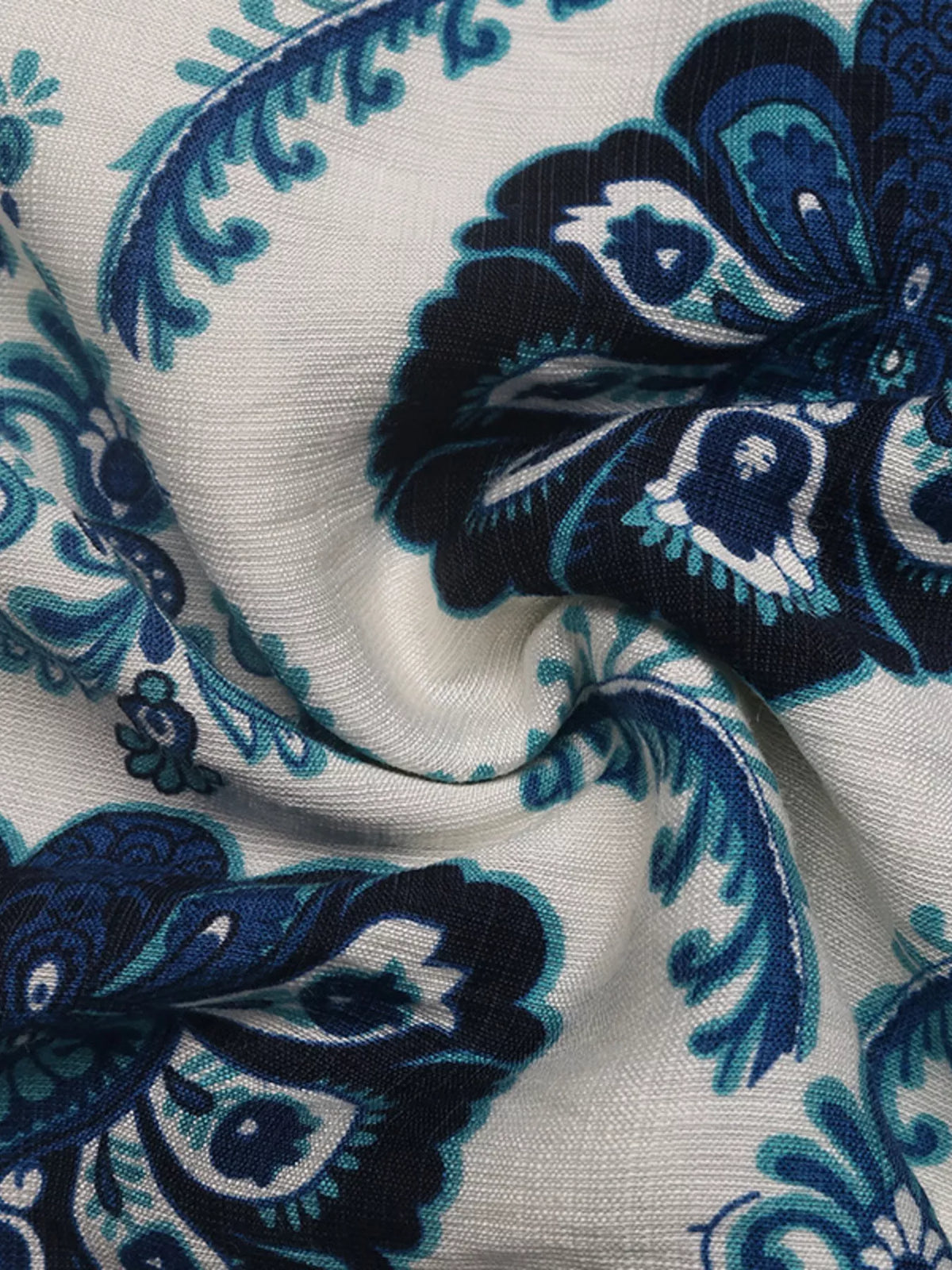 Printed Sleeveless Maxi Dress in Blue