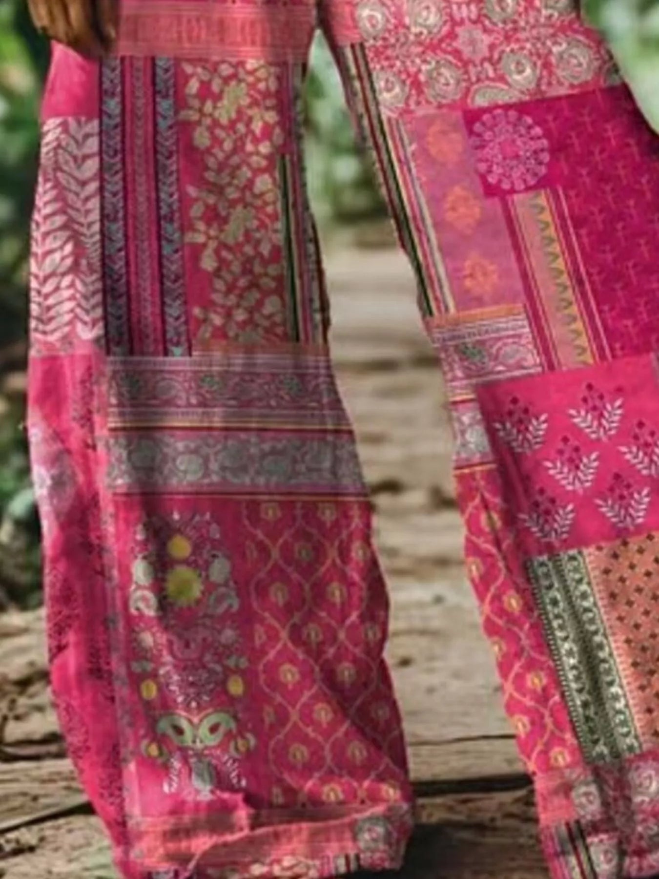 Floral Wide-Leg Pants