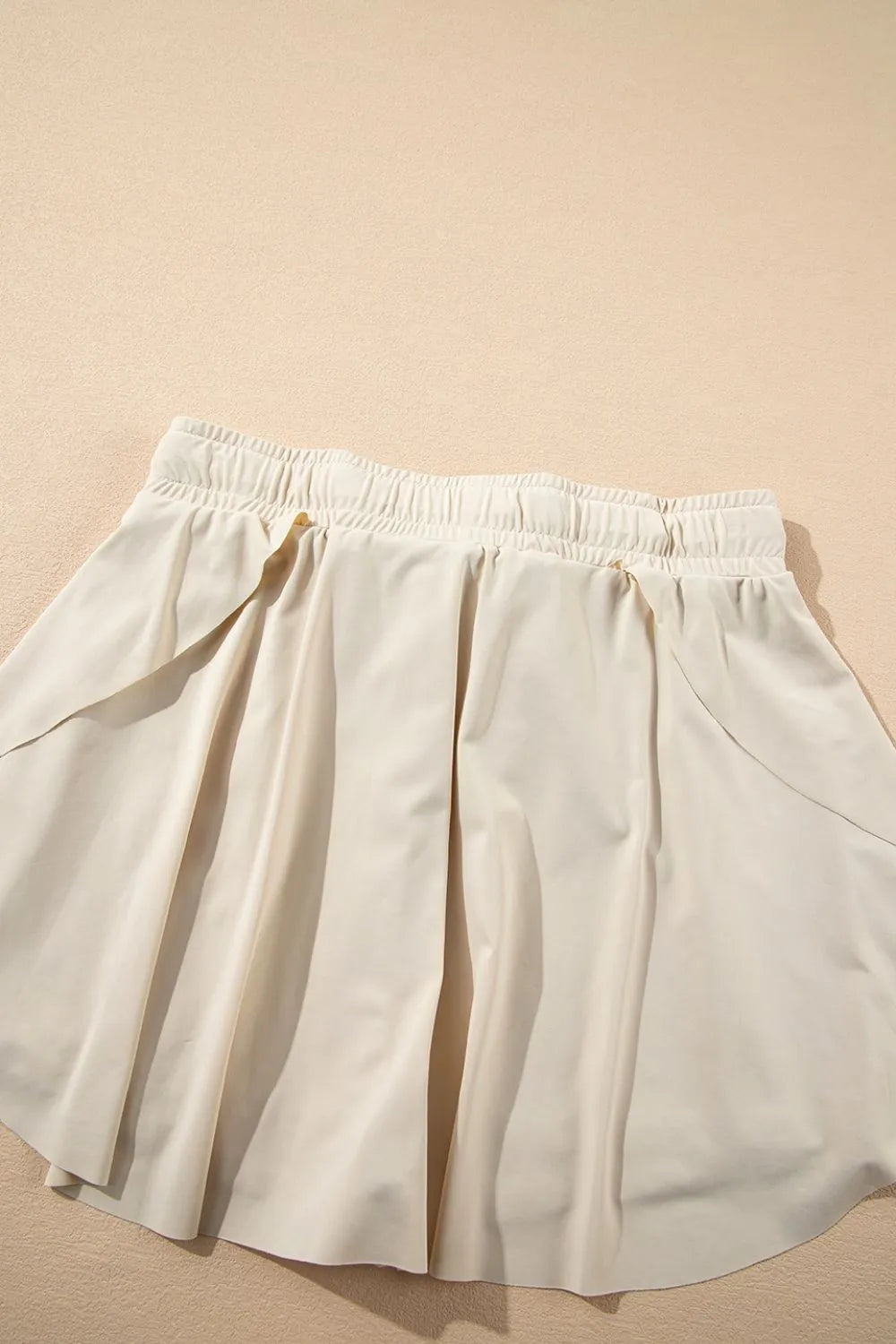 Drawstring High-Waist Active Skorts