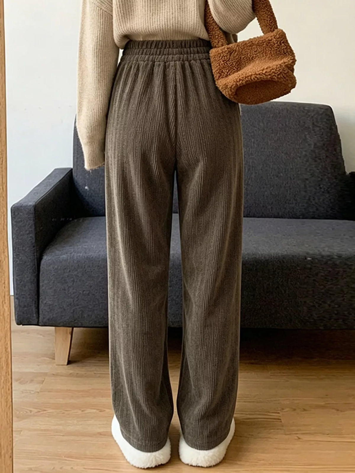 Corduroy Wide Leg Pants