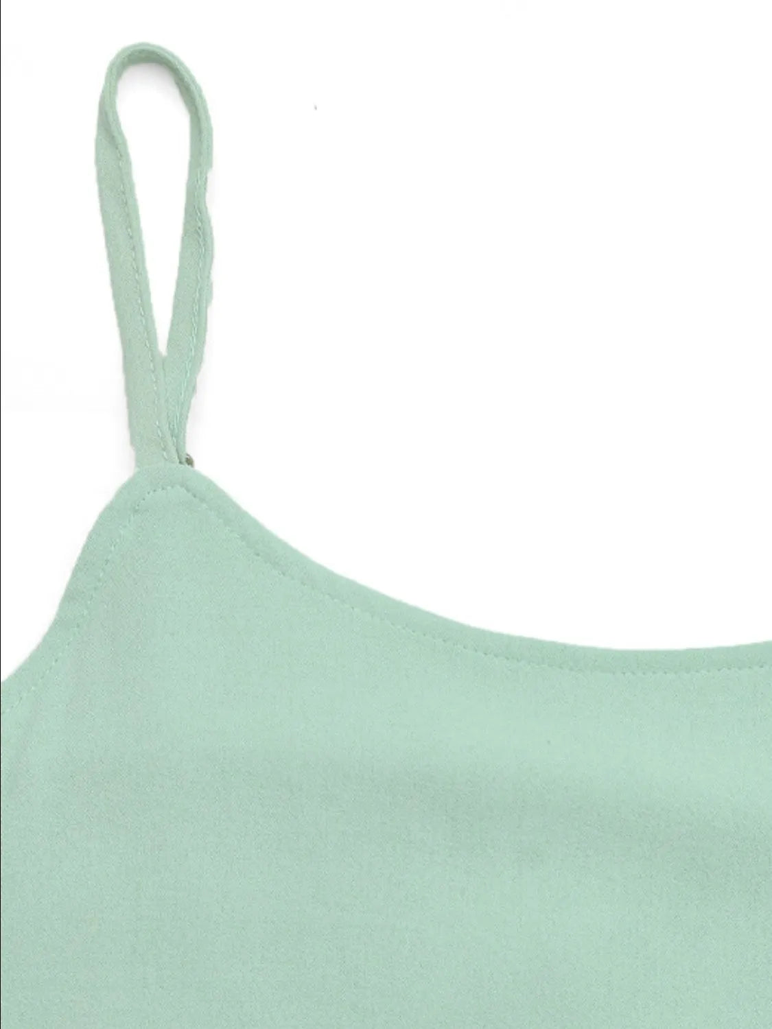 Tied Midi Cami Dress in Light Green