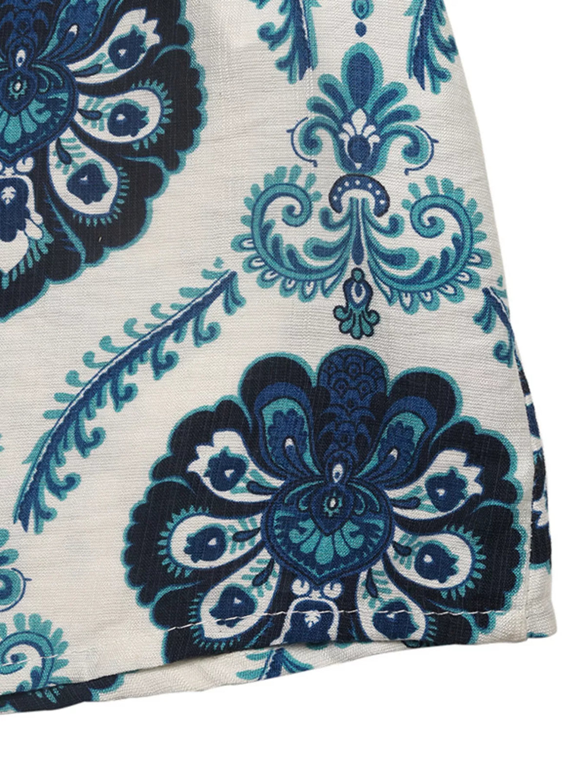 Printed Sleeveless Maxi Dress in Blue
