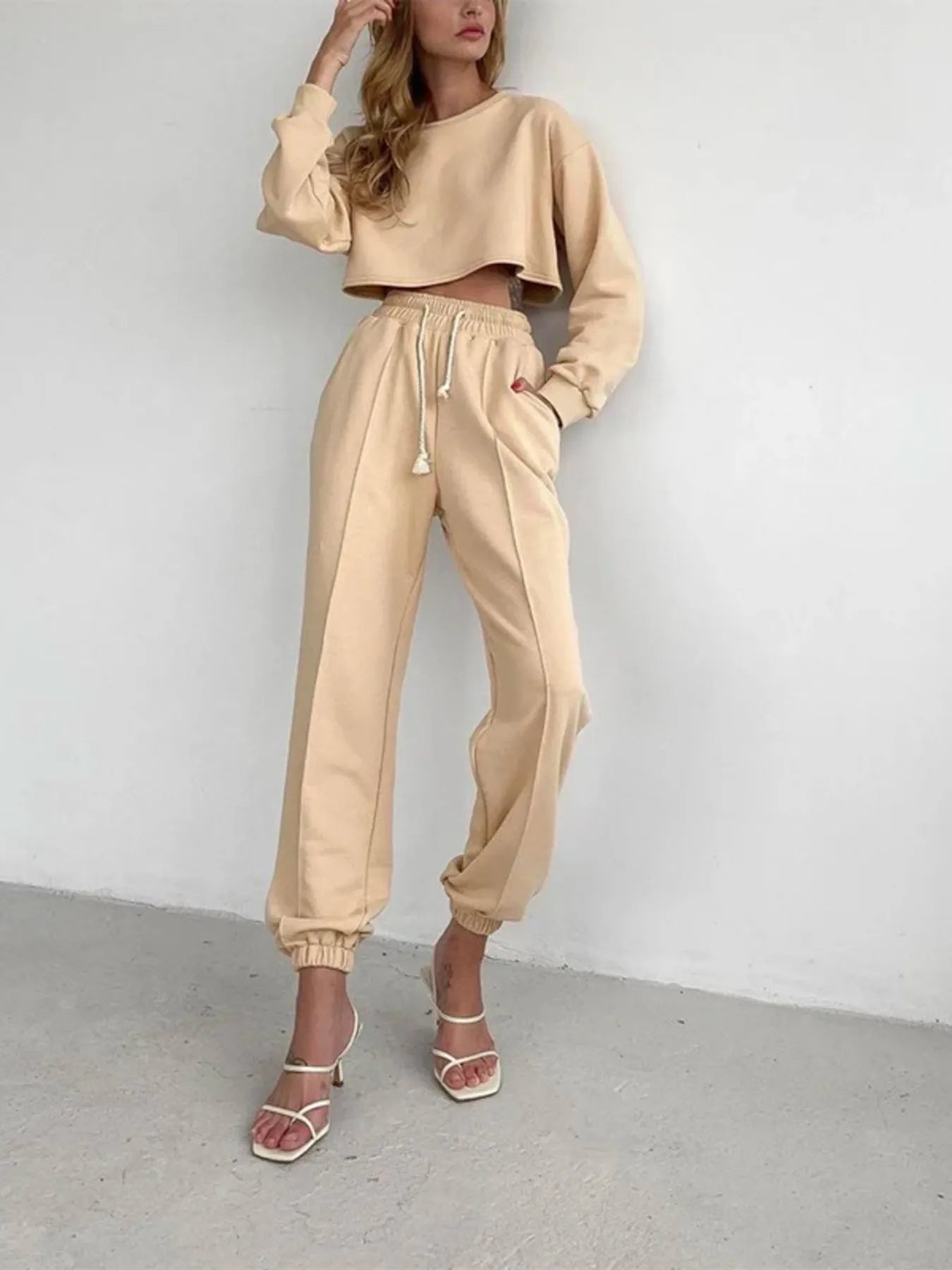 Drawstring Jogger Pants with Pockets